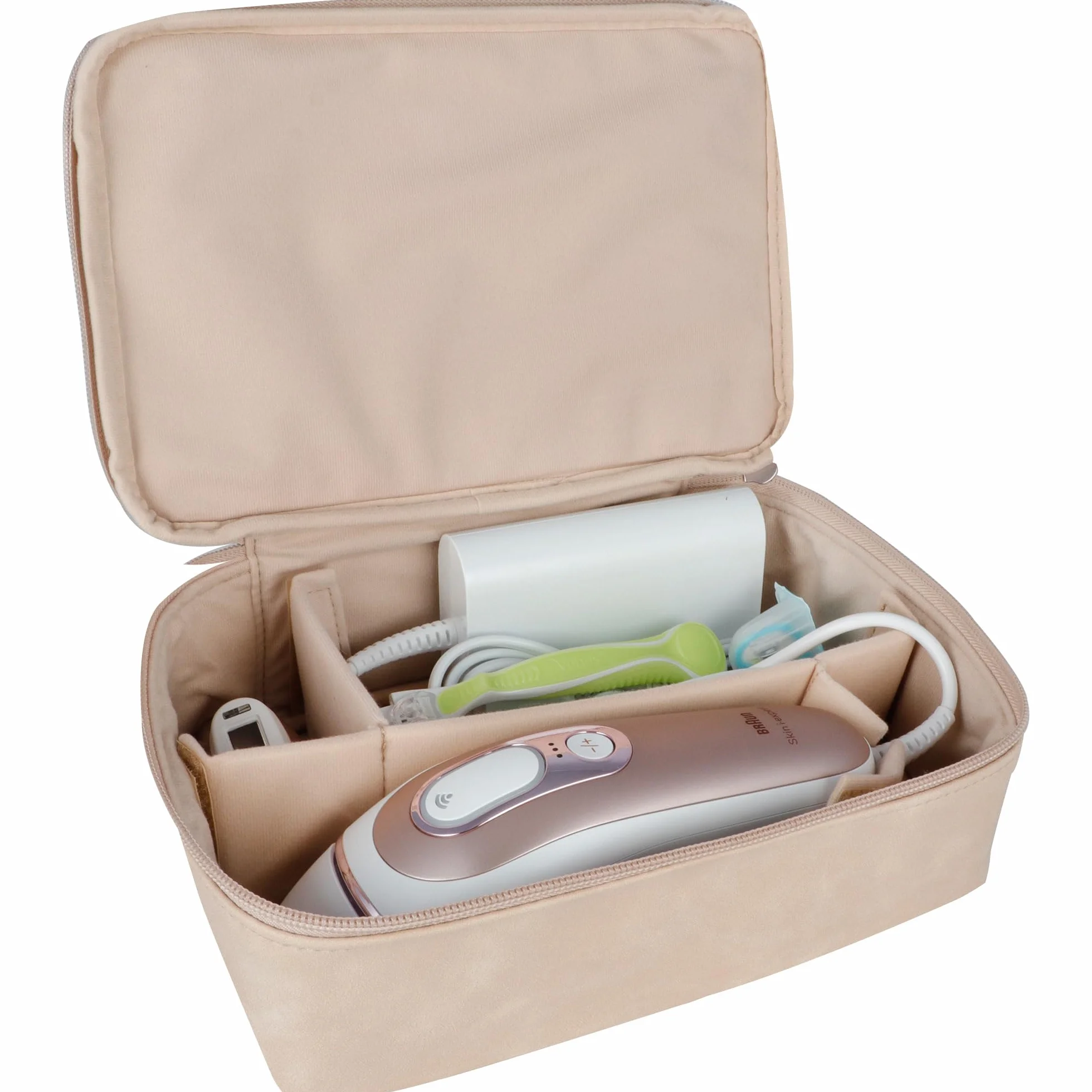 Braun Smart IPL Skin i·expert, usuwanie włosów w domu, darmowa aplikacja, torba do przechowywania, golarka Venus, 2 nasadki, PL7147