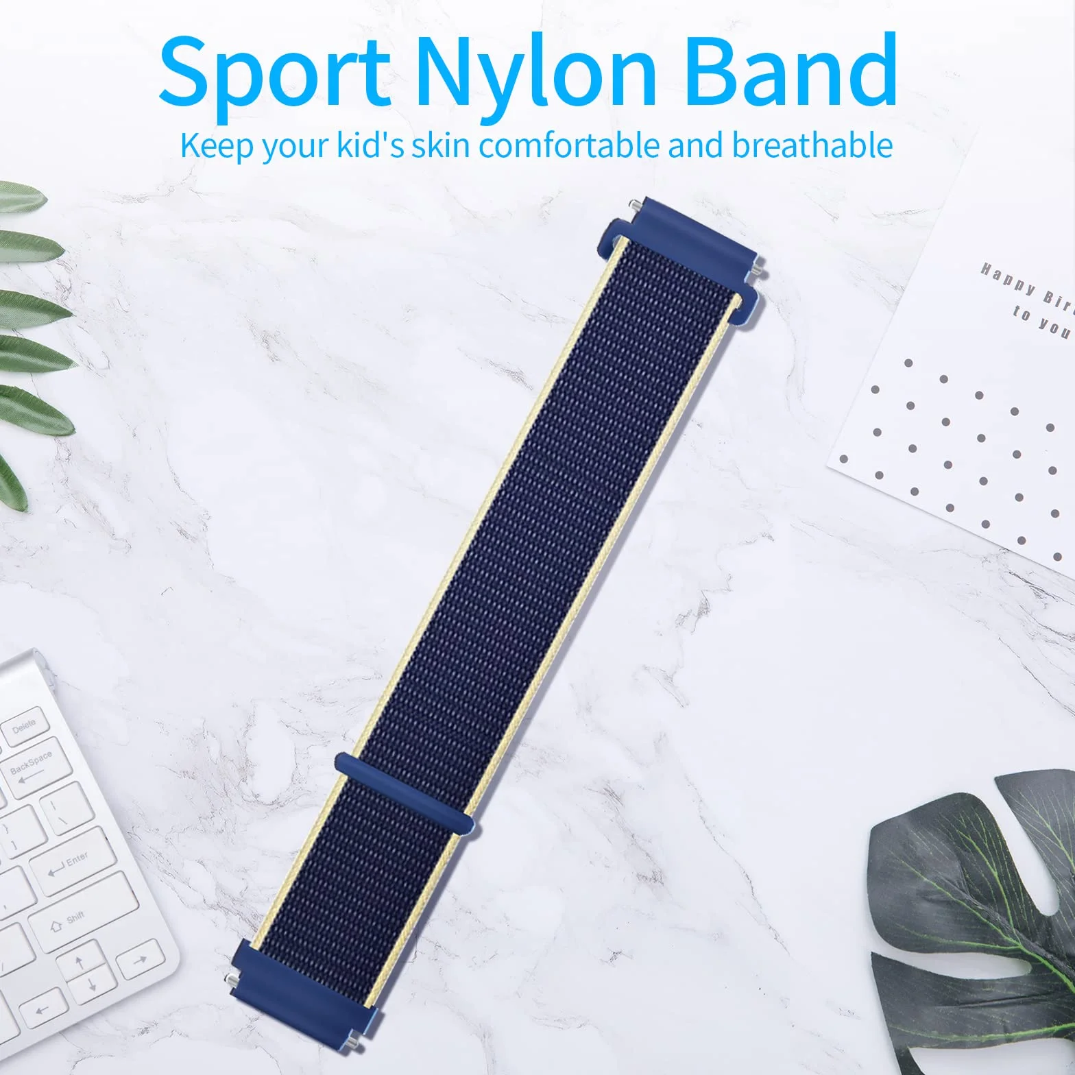 Xplora Xplora X5 Nylonowa bransoletka kompatybilna z Xplora Kids Smartwatch z zapięciem na rzepy, dla dziewcząt i chłopców, regulowana, pleciona, zamienna do Xplora X5 Play / XGO 2