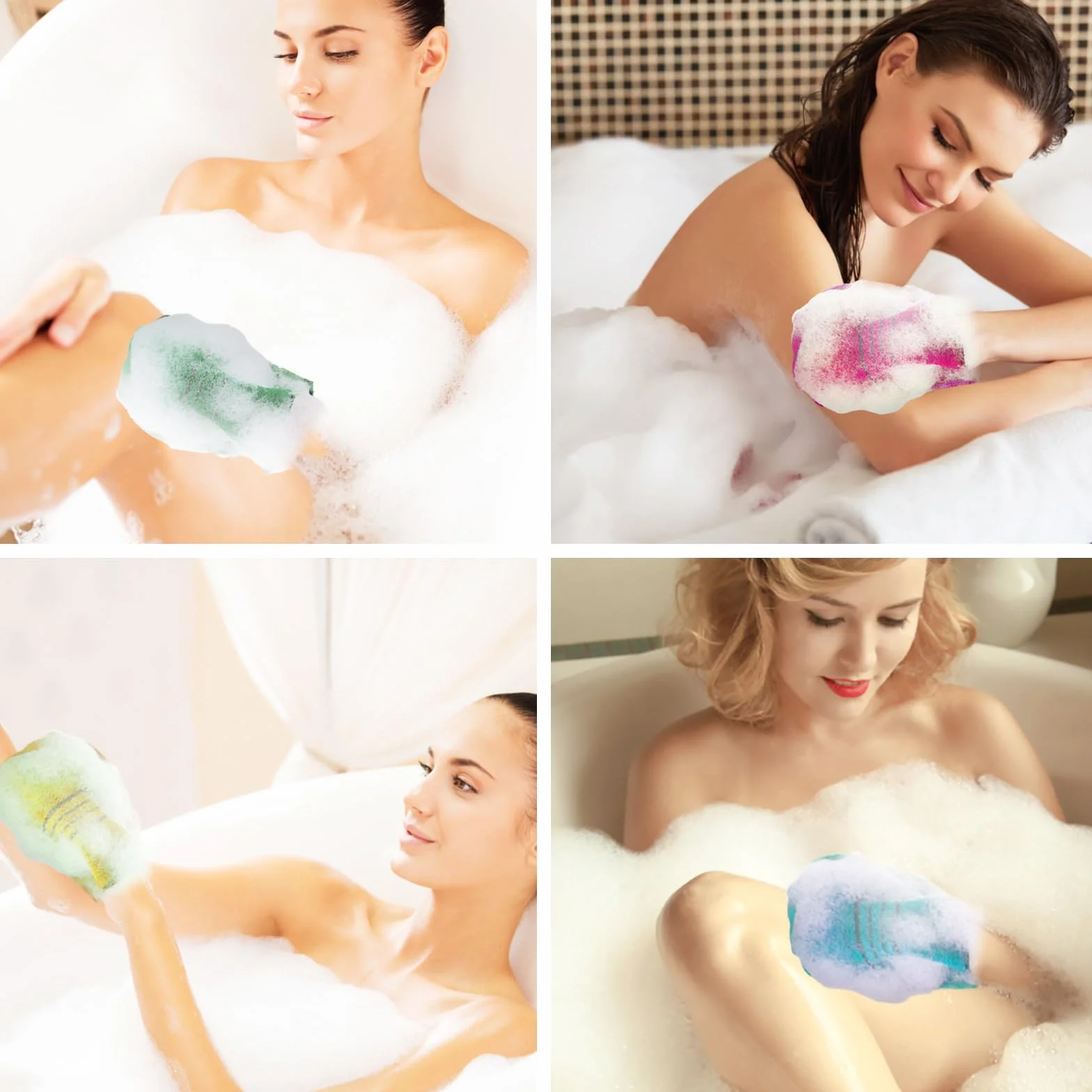 WLLHYF Koreańskie rękawiczki złuszczające, 12 szt. peeling do ciała rękawica złuszczająca kolorowa wielokrotnego użytku ściereczka do kąpieli włoski ręcznik do głębokiego czyszczenia martwych suchych