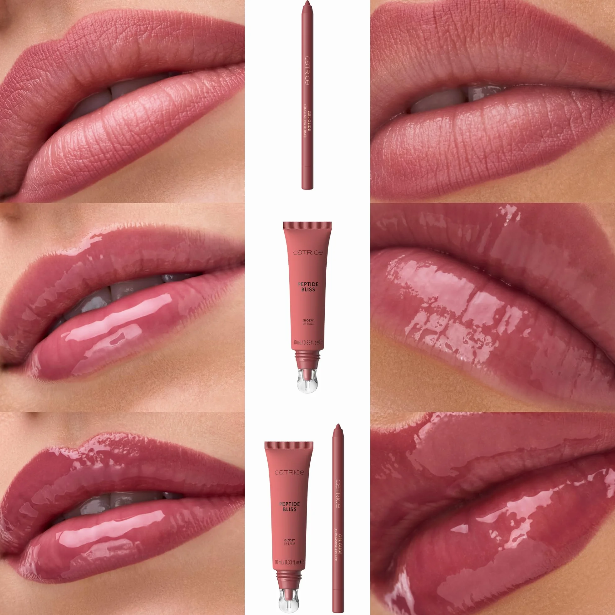 Catrice Lśniący balsam do ust Peptide Bliss Glosyy Lip Balm, nawilżanie, opieka, błyszczący, zroszony (10ml)