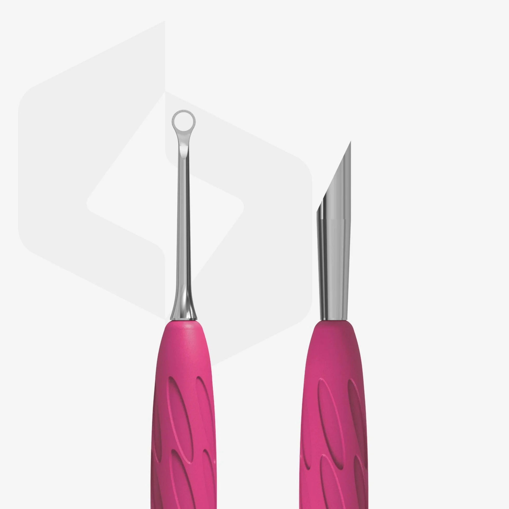 STALEKS PRO by Natury Nails Popychacz do skórek z silikonowym uchwytem Gummy, stal nierdzewna. UNIQ 11/2
