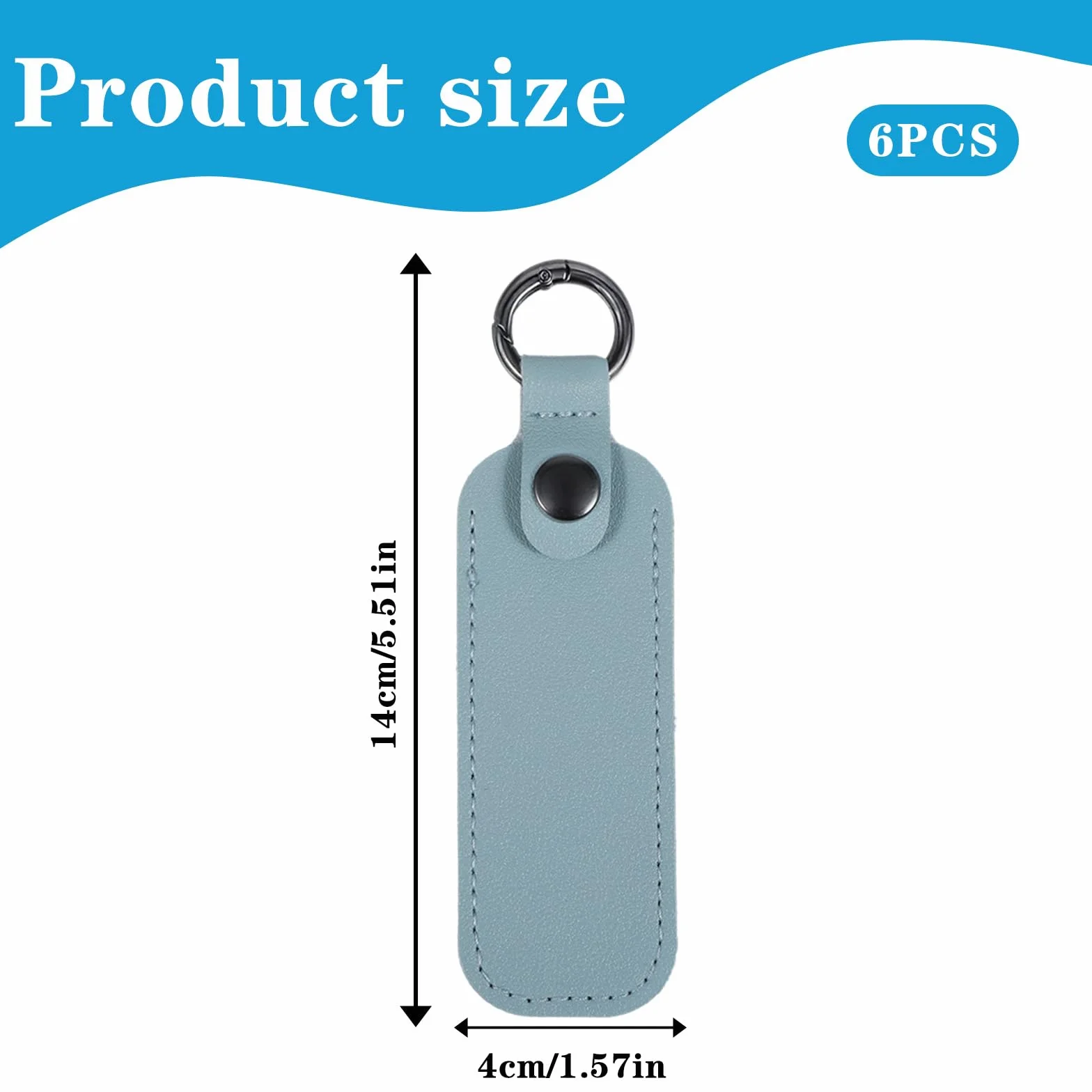 6 sztuk etui na pendrive USB, uchwyty na USB z brelokiem do kluczy, przenośne skórzane etui ochronne na pendrive USB, etui na pendrive dla studentów, nauczycieli, pracowników biurowych