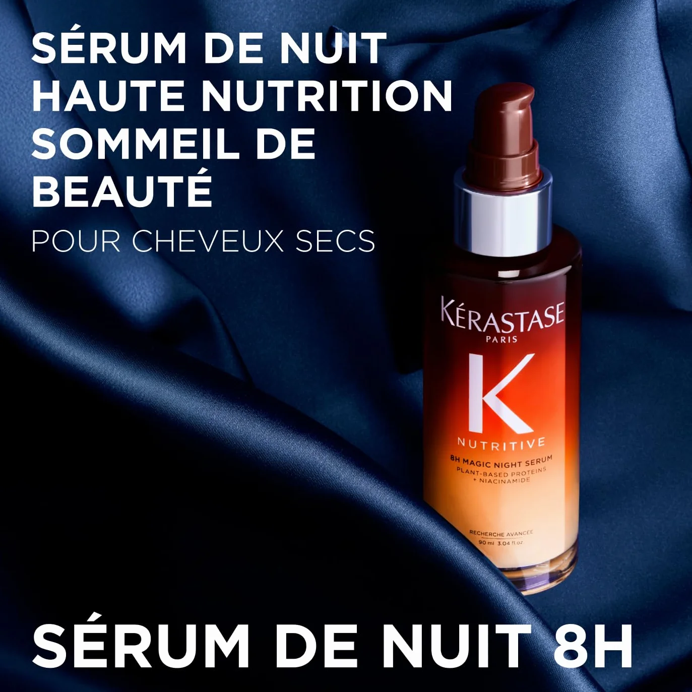 Kérastase Zestaw do pielęgnacji z Genesis Sérum Anti-Chute Fortifiant przeciw wypadaniu włosów i łamaniu włosów (90 ml) i Nutritive 8H Magic Night Serum (30 ml) dla większego połysku i gładkości