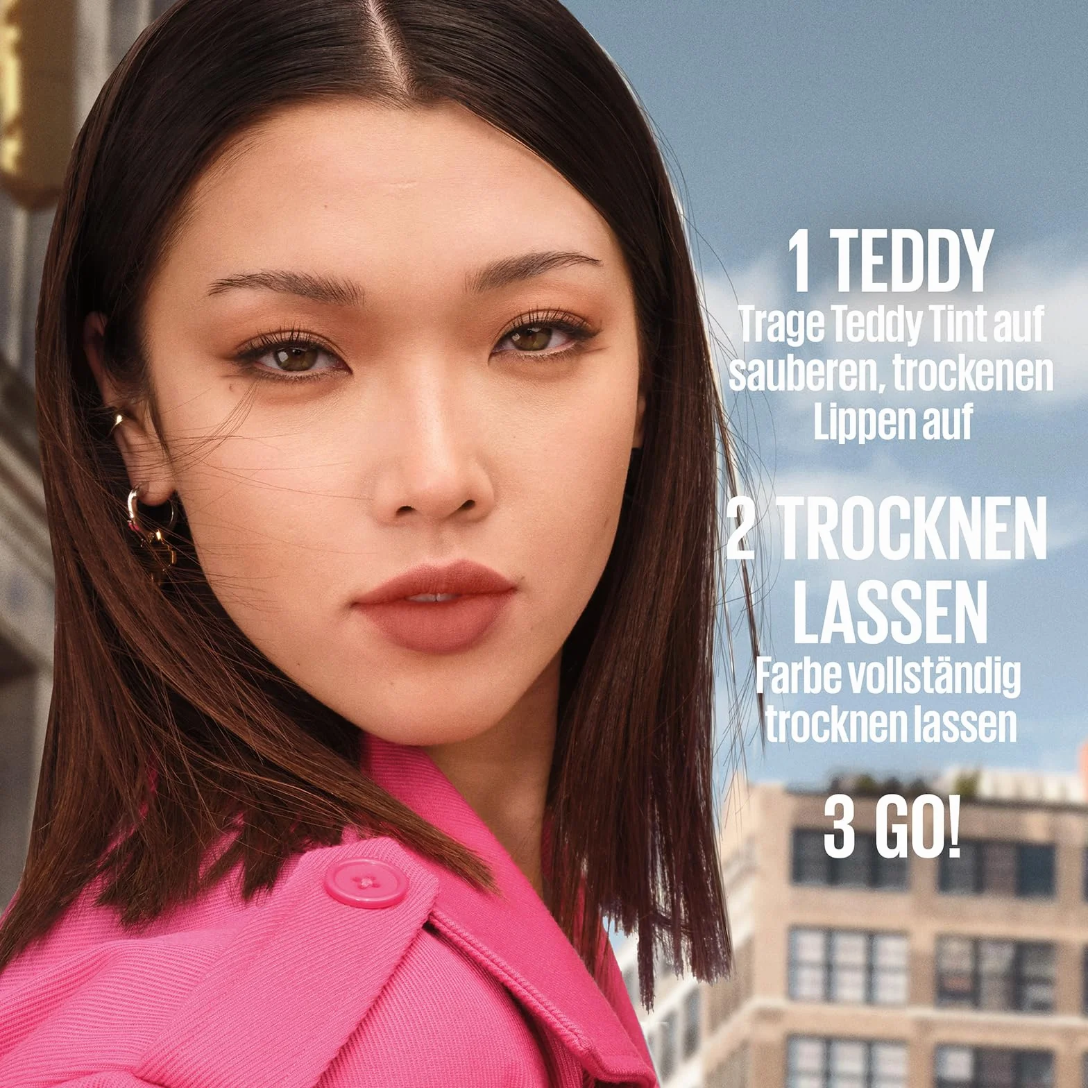 Maybelline New York Superstay Teddy Teddy Tint 10 Current Mood Pomadka do ust utrzymuje się do 12 godzin, Nisko miękkie i matowe wykończenie, 5 ml