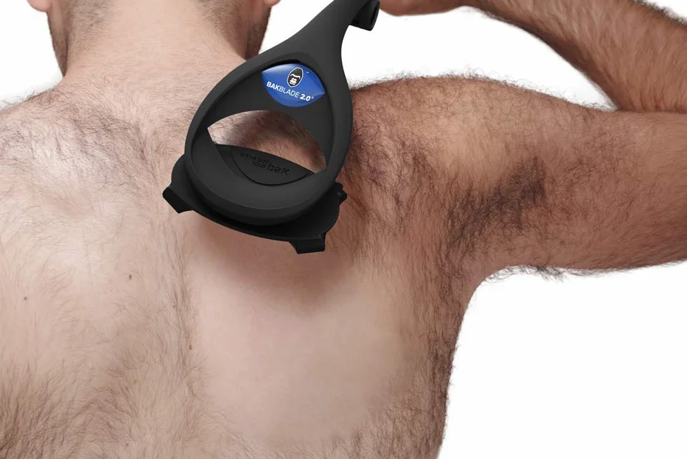 BakBlade 2.0 Plus Golarka do Pleców dla Mężczyzn - Ergonomiczne Usuwanie Owłosienia z Klatki Piersiowej, Pleców, Ramion, Nóg i Brzucha - Golarka do Ciała z Wymiennymi Ostrzami