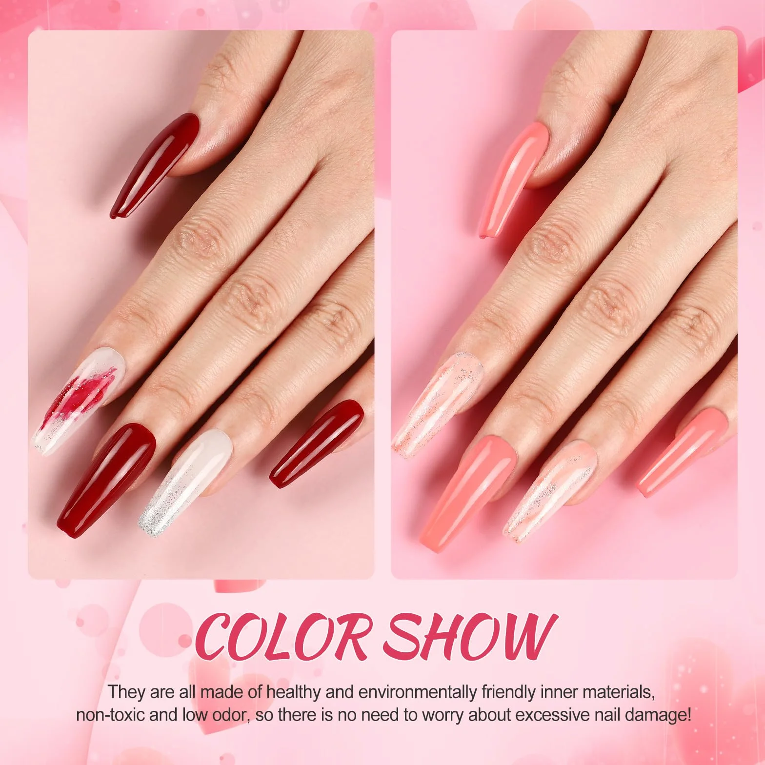 COSCELIA Zestaw lakierów do paznokci, 15 sztuk, żelowy lakier do paznokci z lampą 36 W U V/LED, 3 szt. Poly Nail Extension Gel, wiertarka do paznokci maszyna Top & Base Coat Nail Art dla