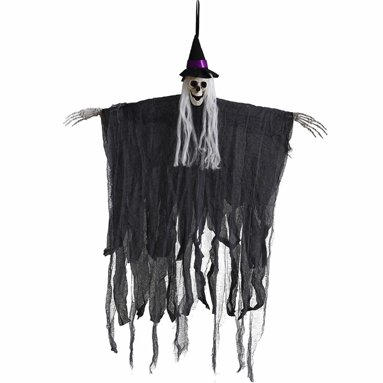 Wiszący szkielet na Halloween - dekoracja horroru na imprezy, podwórko i dom - rekwizyt duchów