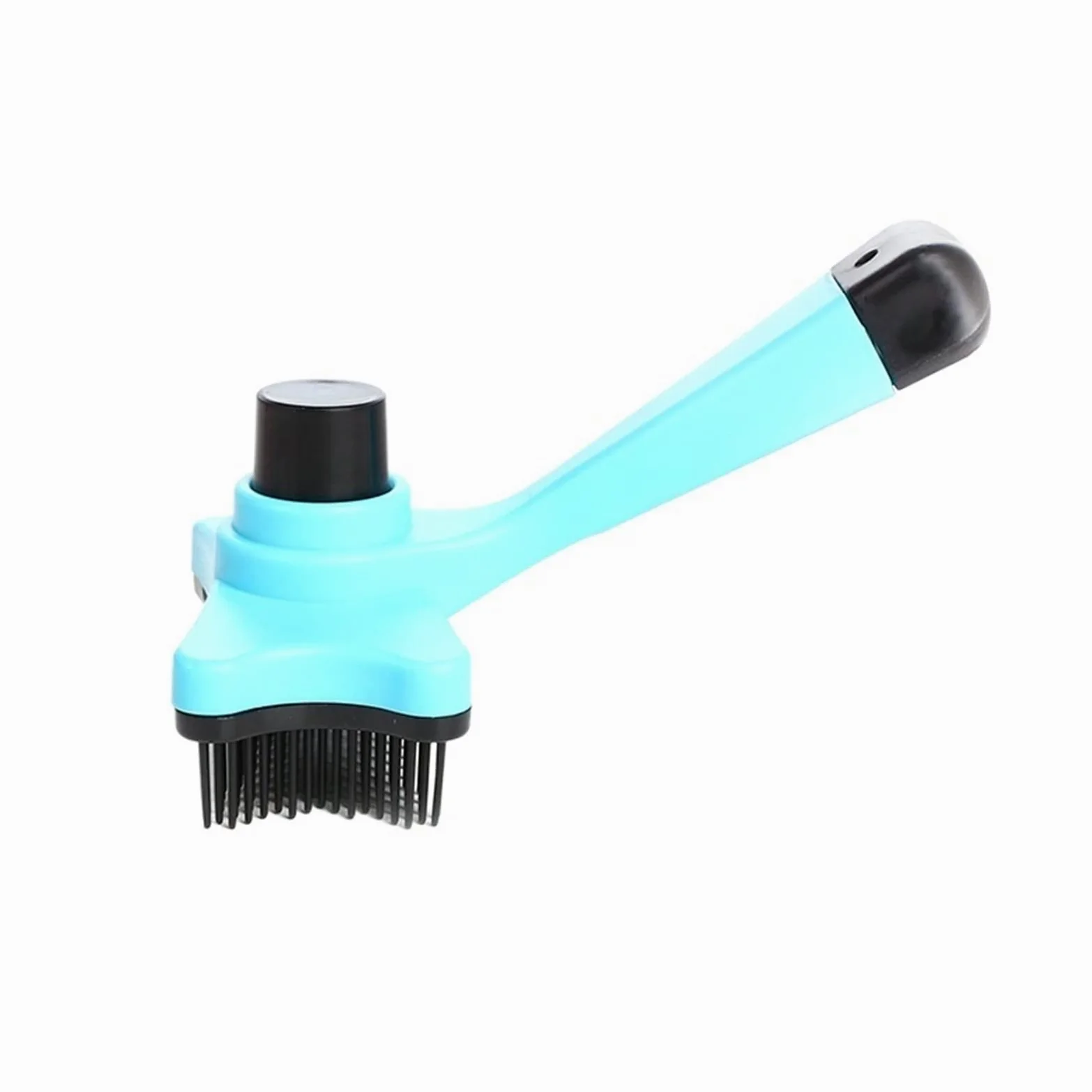 DieffematicSZ Grzebień Beauty Knot Opening And Hair Removal Plastic Automatic Comb Hair Removal Brush (Color : Blu)
