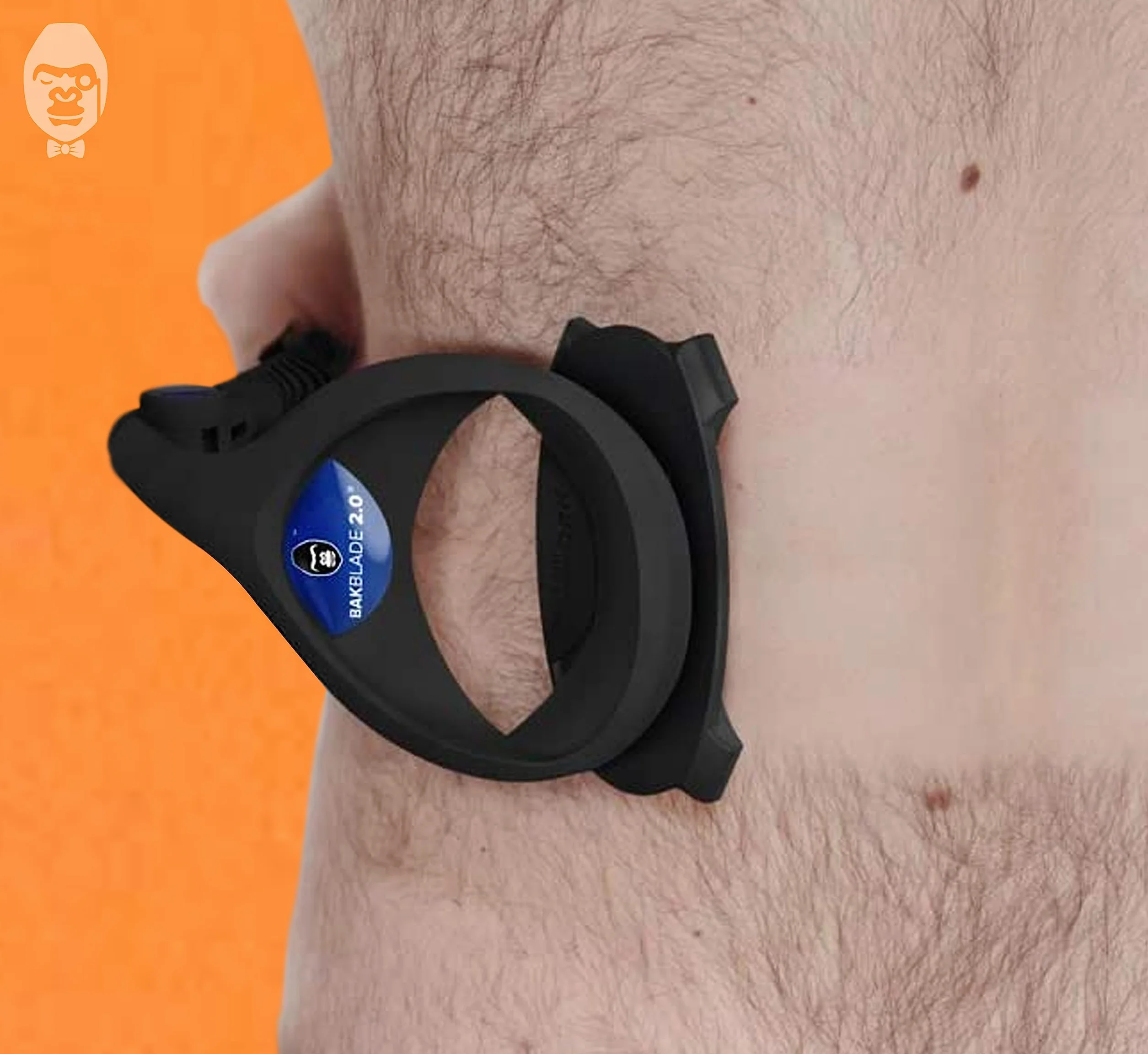 BakBlade 2.0 Plus Golarka do Pleców dla Mężczyzn - Ergonomiczne Usuwanie Owłosienia z Klatki Piersiowej, Pleców, Ramion, Nóg i Brzucha - Golarka do Ciała z Wymiennymi Ostrzami