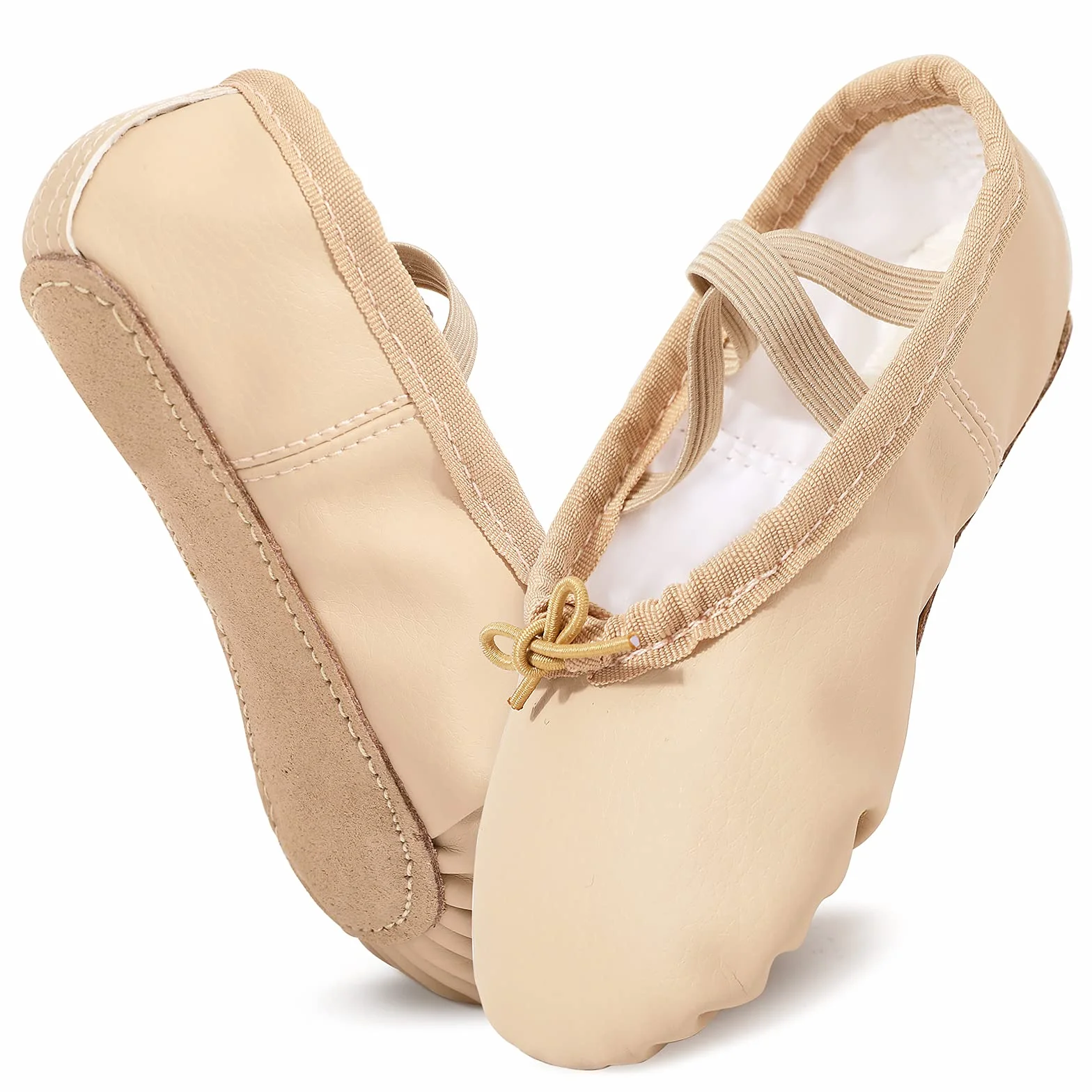 Klasyczne buty do tańca ze skóry PU i bawełny, buty baletowe, dla dziewczynek, kobiet, dla dziewczynek i kobiet