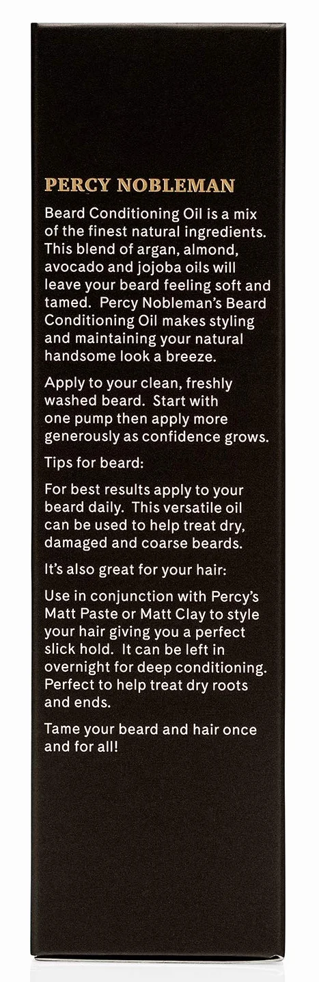 Percy Nobleman Beard Conditioning Oil, 1 opakowanie (1 x 100 ml)