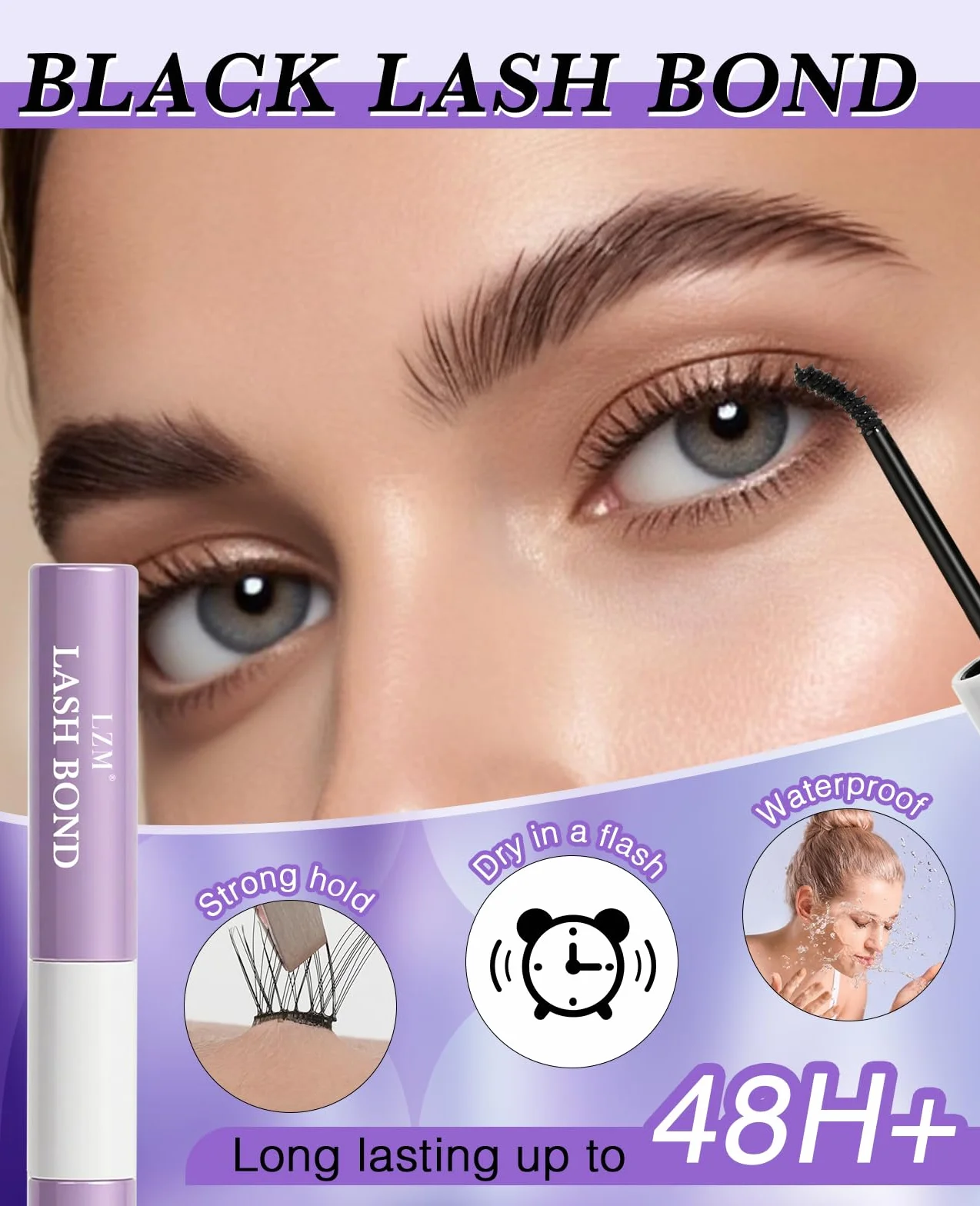 Klej do rzęs Lash Bond And Seal 2 szt. czarny wodoodporny