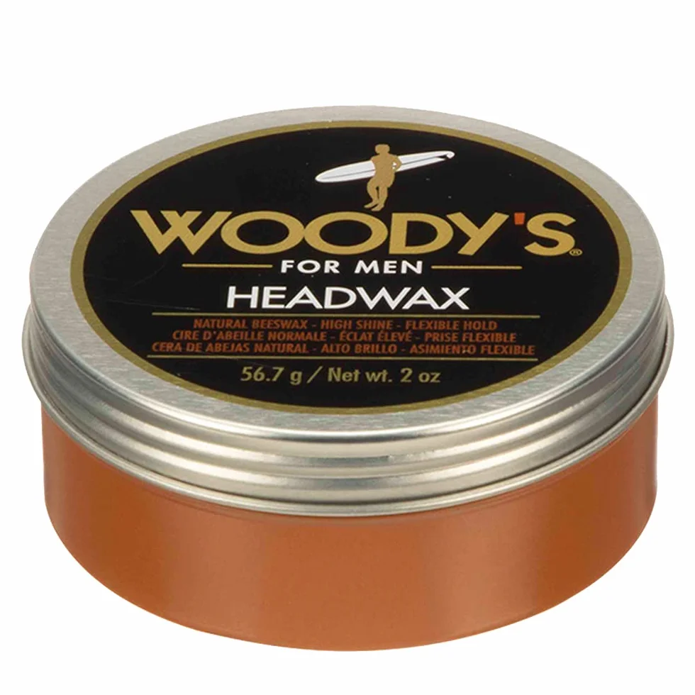 Woodys Headwax Natural Beeswax for Men 2 oz Pomade