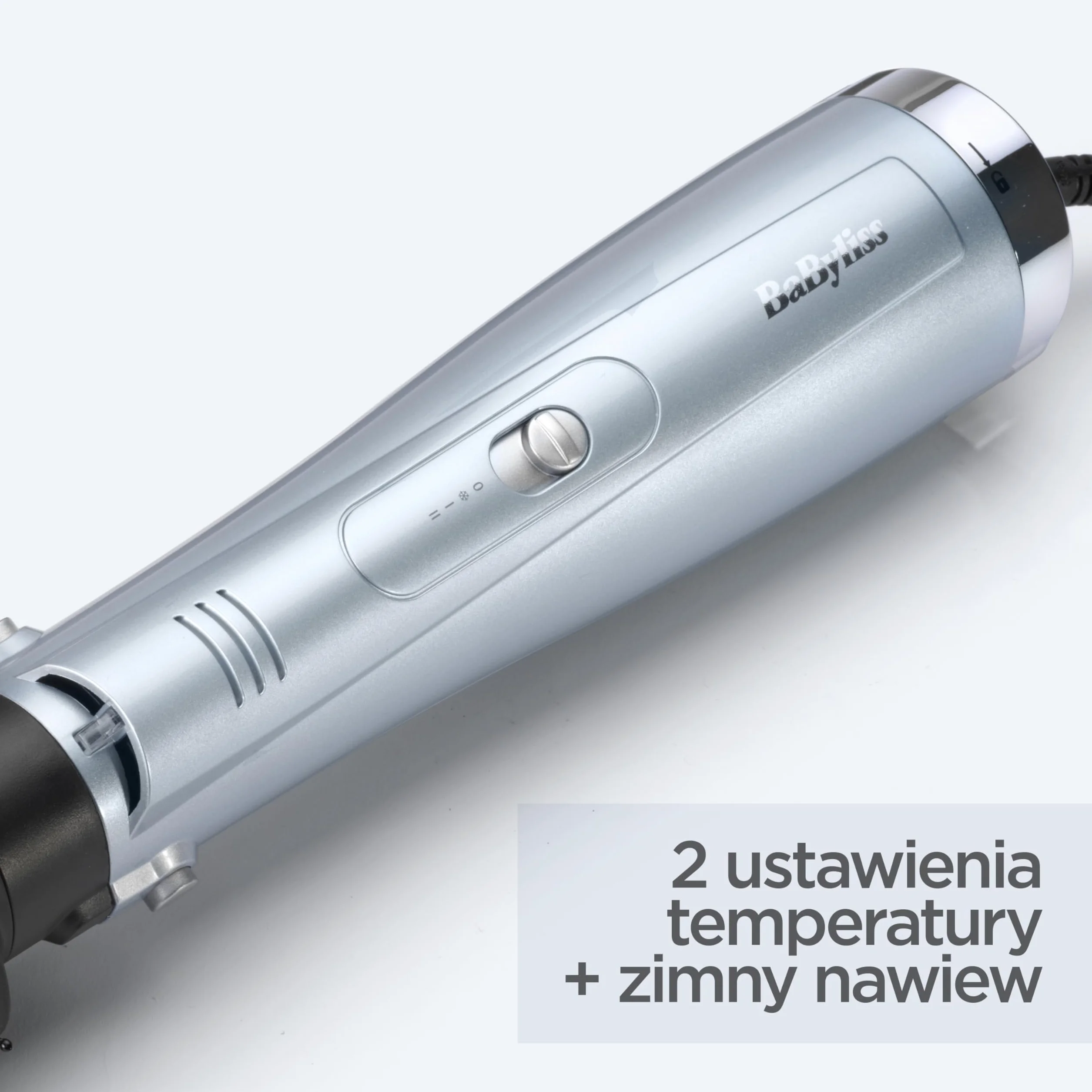 BaByliss Hydro-Fusion 4 w 1 suszarka szczotka do włosów - 1000 W Anti-Frizz Air Styler, Suszenie, Gładkość, Objętość, Prostowanie w Jednym Kroku, Niebieski, AS774E