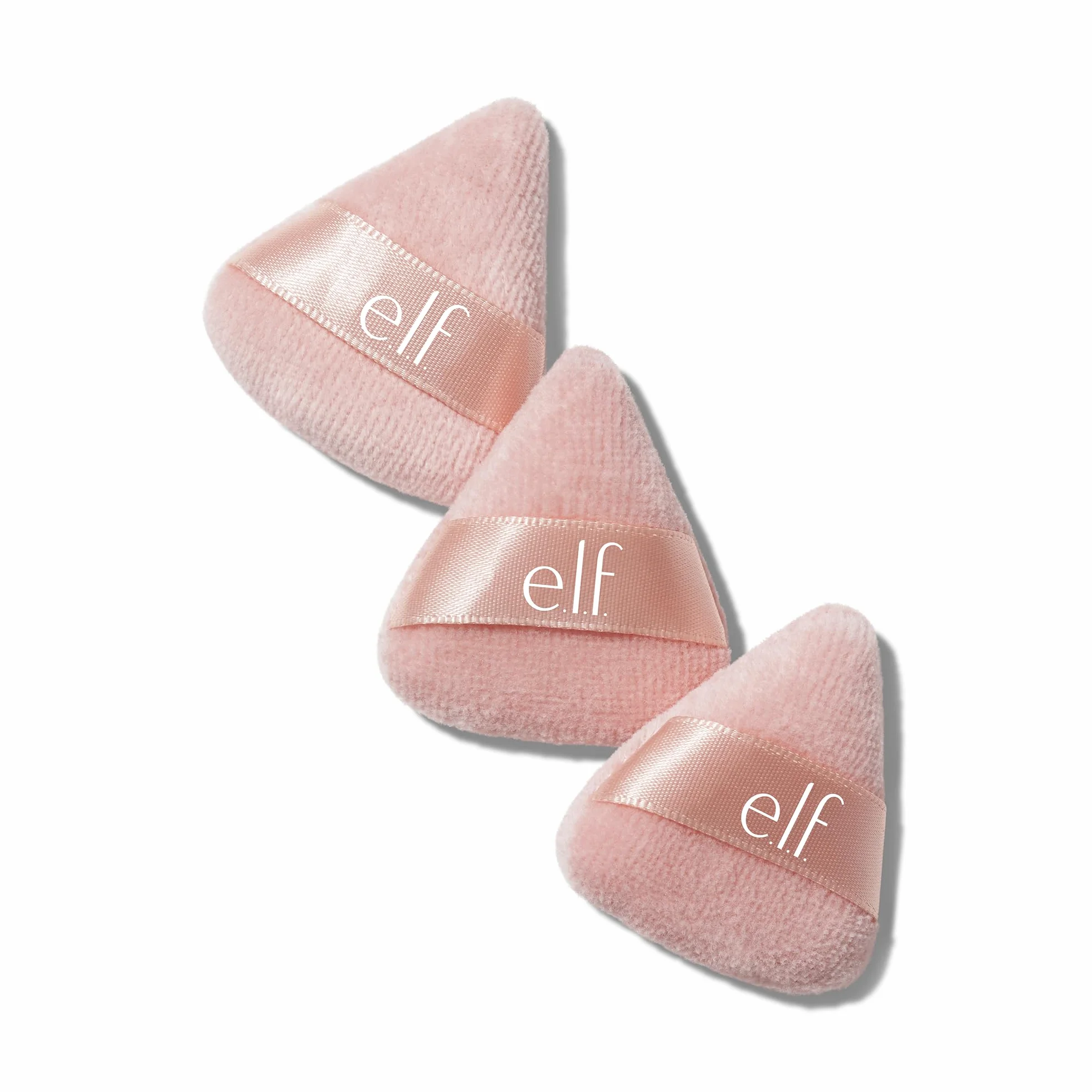 e.l.f. Halo Glow Pinkie Puffs mini puff do pudru sypkiego i prasowanego, zestaw 3 szt