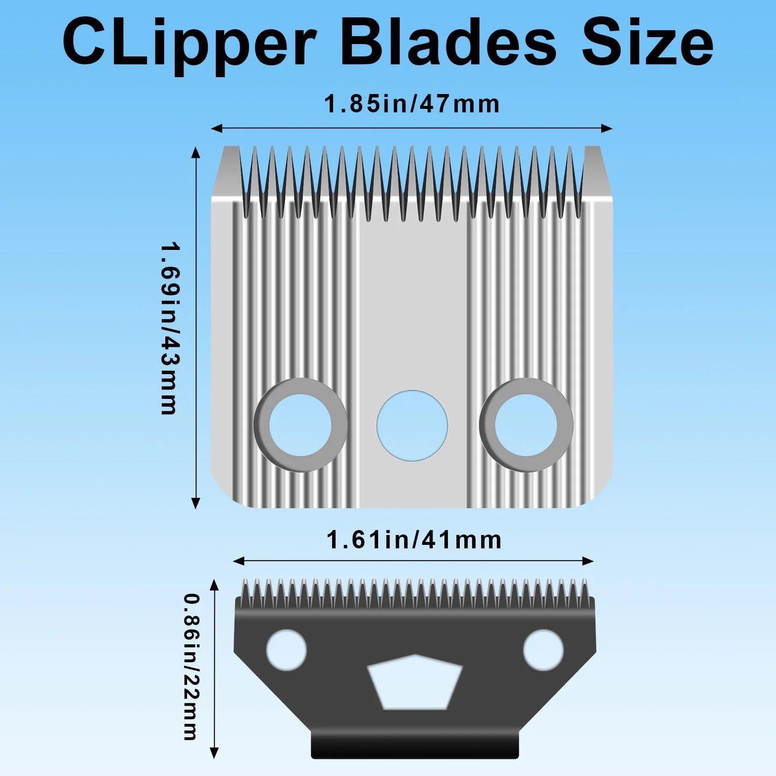 Moser 1400 Star Blade zapasowe ostrze stal nierdzewna 0,7-3 mm 2 sztuki