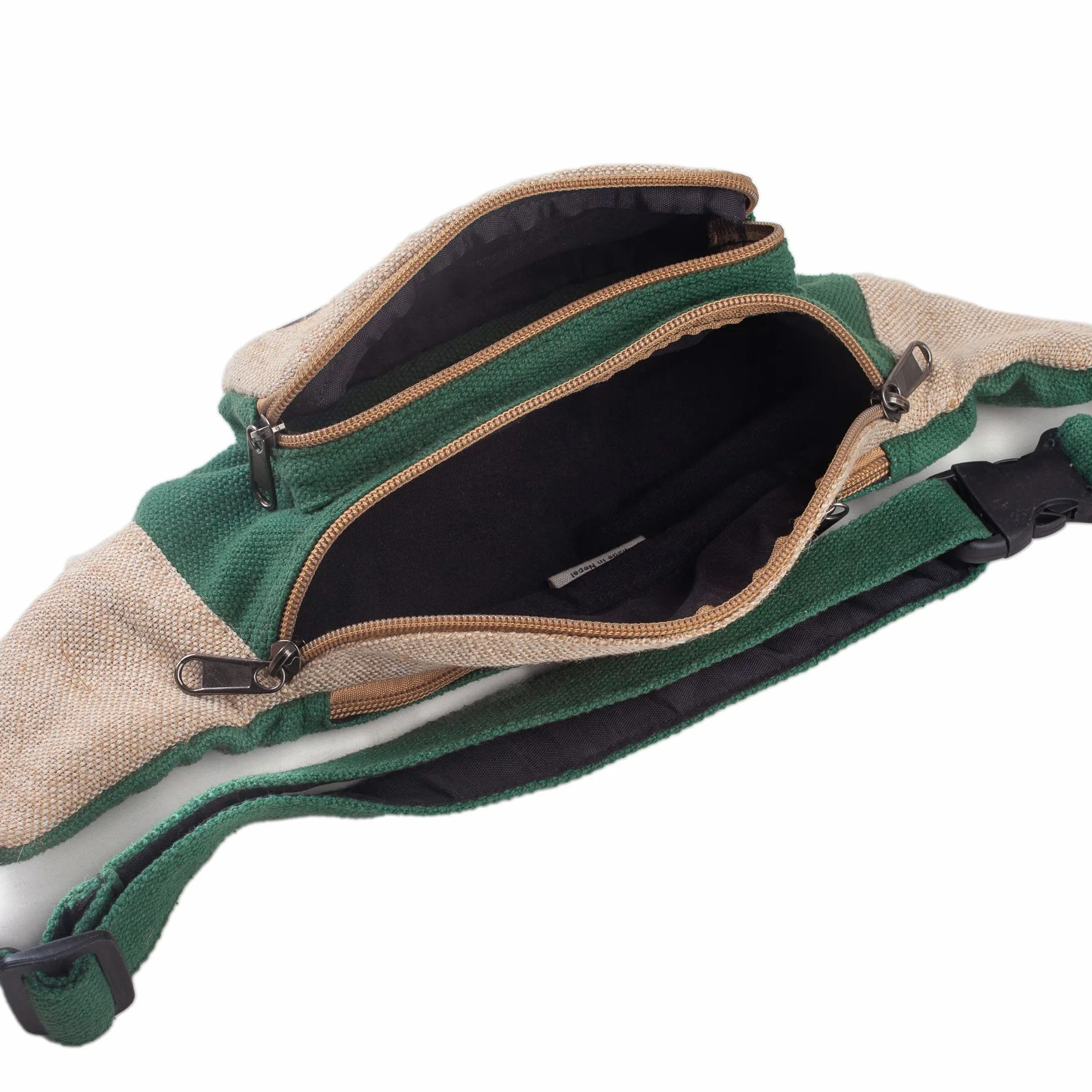 Freakmandu Unisex Konopie Piterek-Biodrowy Pas Biodrowy Torba Crossbody Styl Boho Hippie Ręcznie Saszetki Biodrowe Dla Kobiet Mężczyzn - Waist Fanny Pack