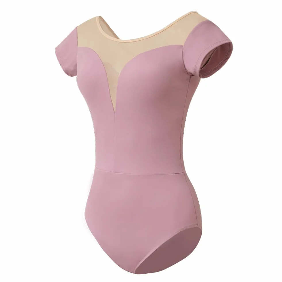 ROYAL SMEELA justaucorp taniec klasyczny damskie body do tańca klasycznego dla kobiet trykot baletowy dla dorosłych trykot taniec z krótkim rękawem trykot gimnastyka siłownia body taniec kobieta body