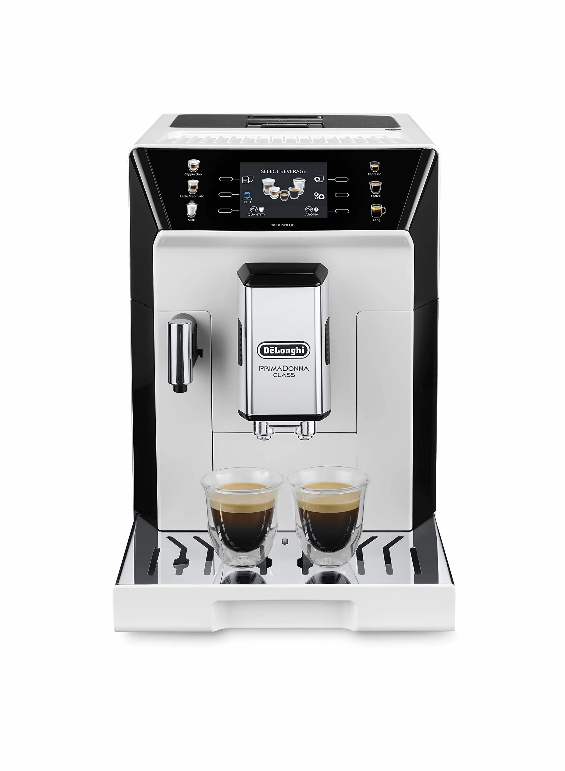 De’Longhi Primadonna Ekspres do Kawy, Biały/Kremowy, 1450W 240V