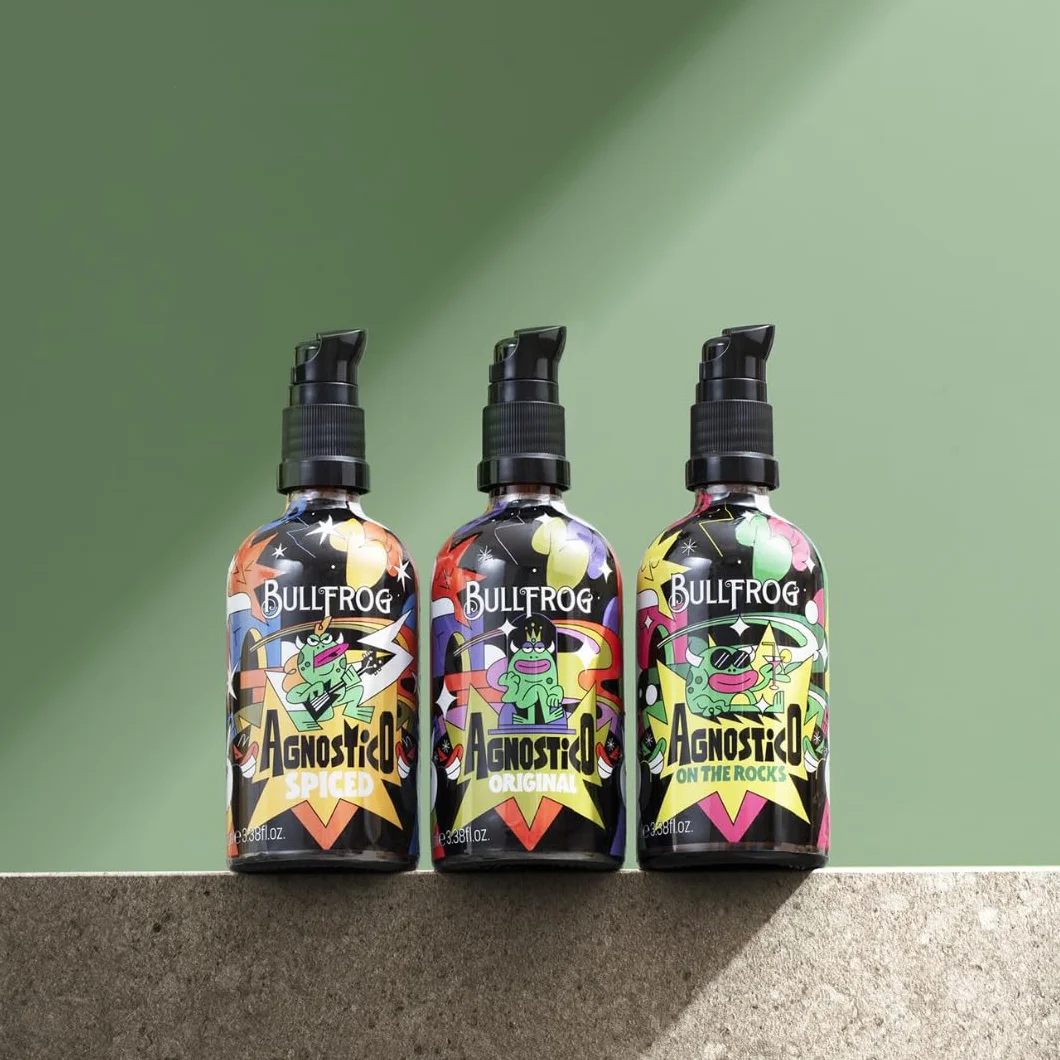 Bullfrog - Agnostic Balsam do brody On The Rocks Wielofunkcyjny Artist Limited Edition 100 ml - Odżywia i nawilża brodę przed podrażnieniami - Nuty anyżu, skóry, tytoniu i Bay Rum