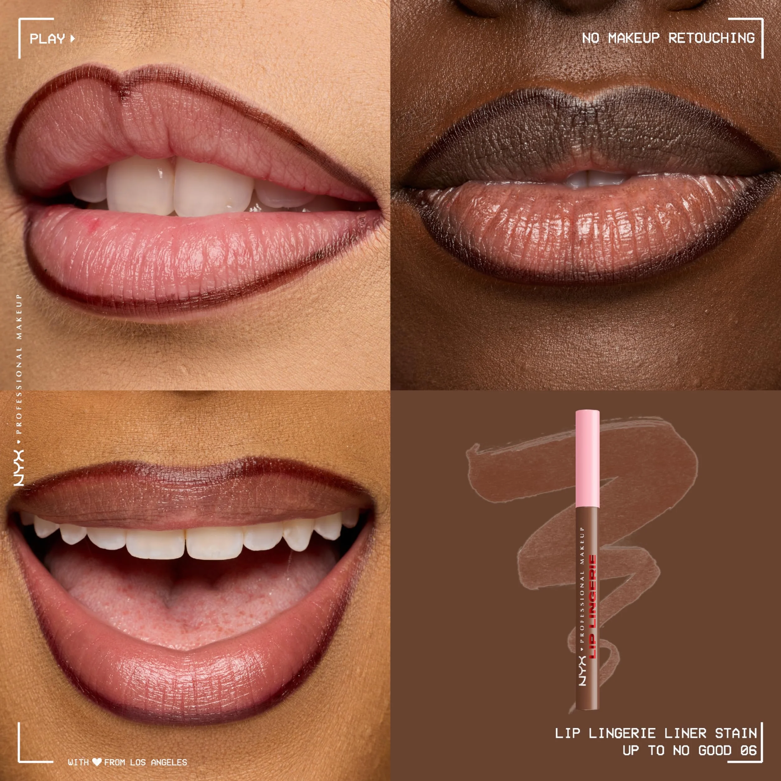 NYX Professional Makeup Lip Lingerie Lip Liner Stain Seamless All Day Stain Waterproof Up to no good