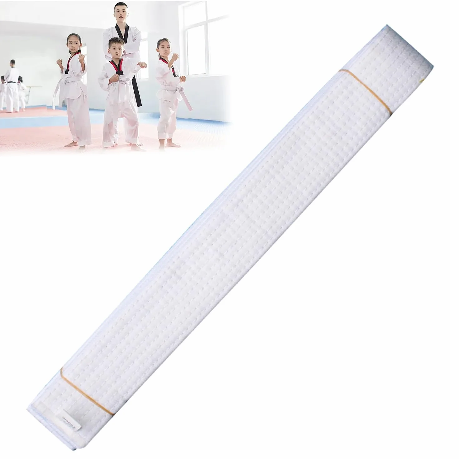 Pasek judo do karate 260 cm, pasek do sportów walki, pasek sportowy, bawełna, paski taekwondo, profesjonalny pasek do karate, Aikido, trening, na zawody, pas ochronny dla dorosłych i dzieci, pasek do