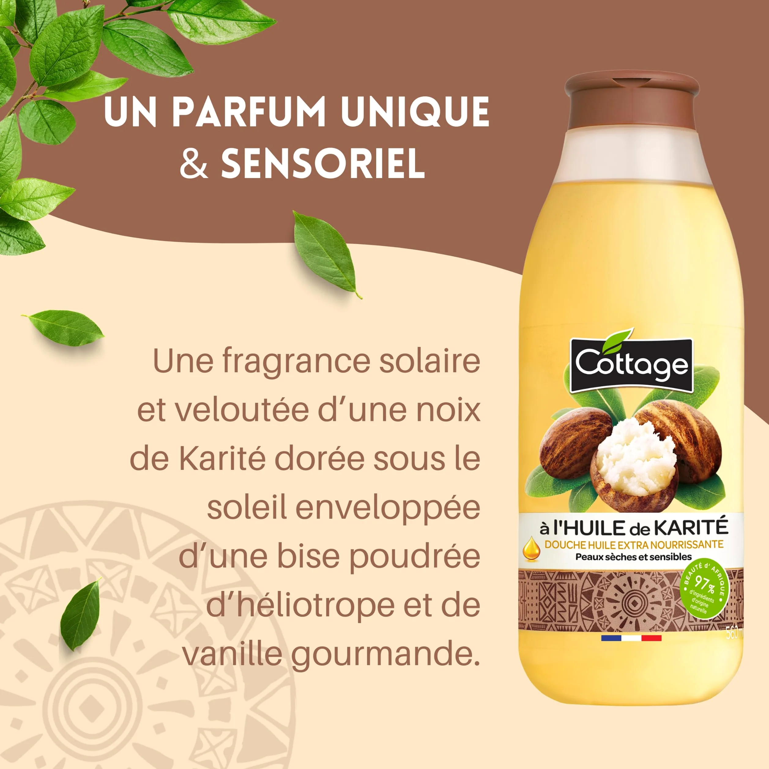 Cottage Extra Nourishing Shea Olejek pod Prysznic, 560 ml