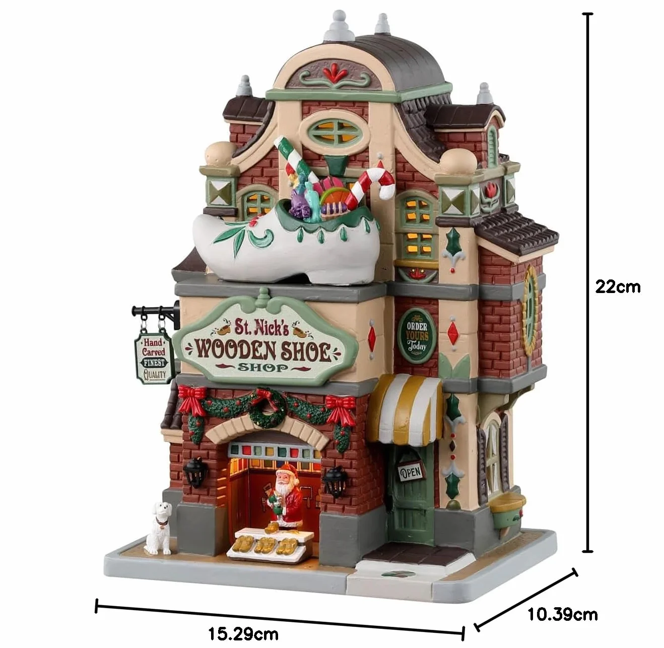 Lemax Christmas Village St. Nick drewniany sklep z butami - 35069