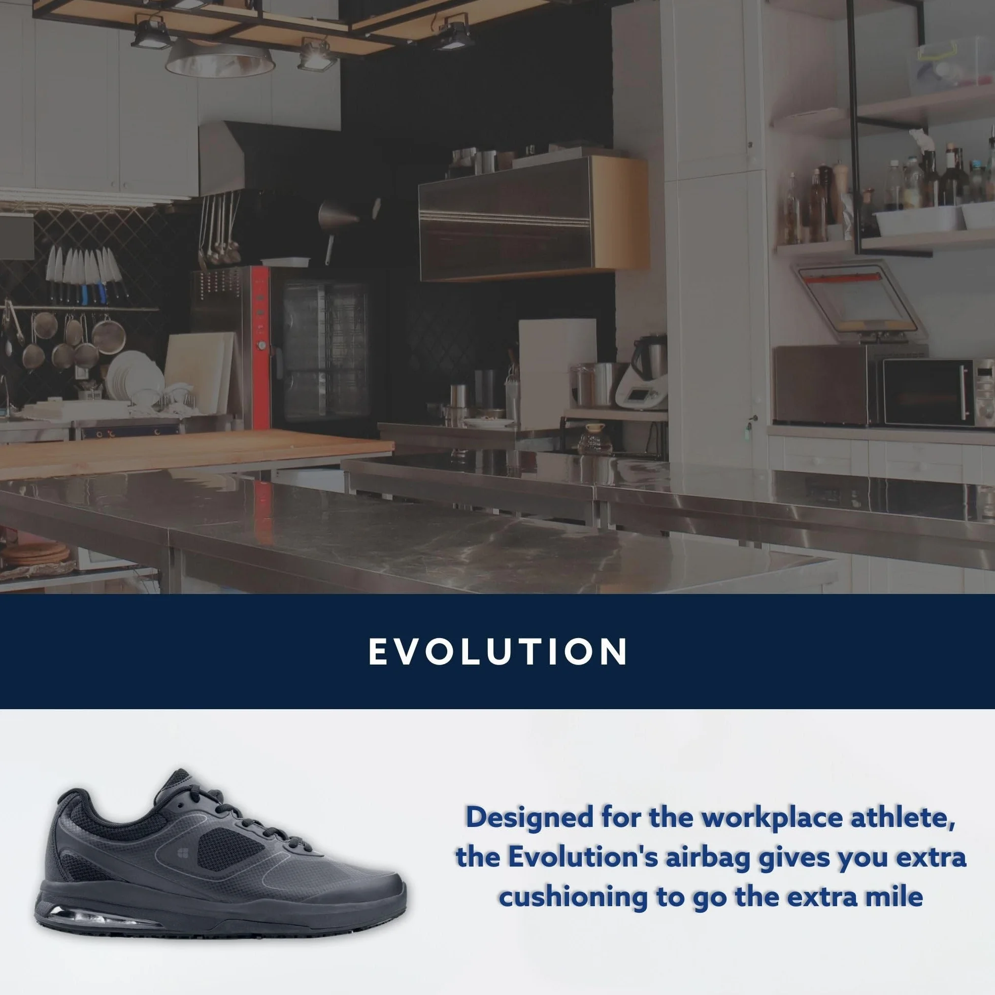 Shoes for Crews Evolution II buty dla mężczyzn z antypoślizgową podeszwą zewnętrzną i ochroną przed uderzeniami, wodoodporne i lekkie męskie buty sportowe, wegańskie, Czarny, 46.5 EU