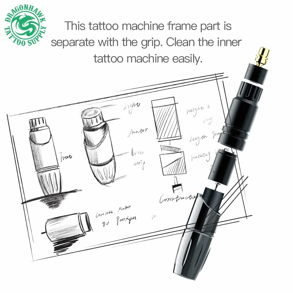 Extreme Tattoo Mast P10 Microblading Pen Machine Pen Style Makijaż permanentny do brwi do ust eyeliner (różowy)