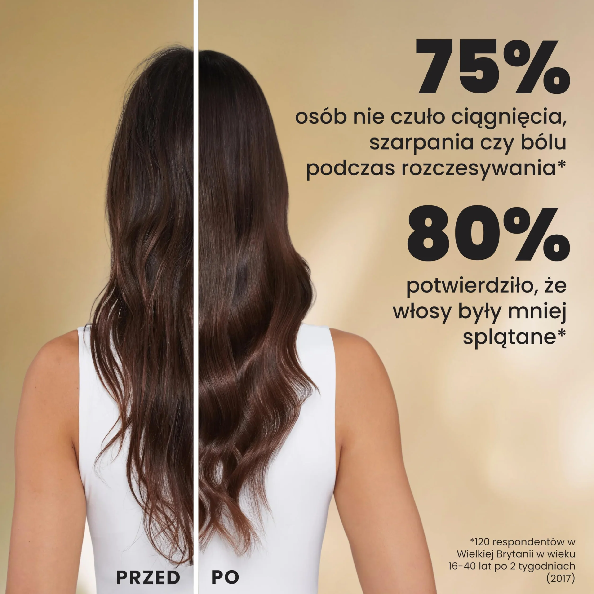 Tangle Teezer Ultimate Detangler Szczotka do rozczesywania do wszystkich rodzajów włosów Champagne Gold chromowane