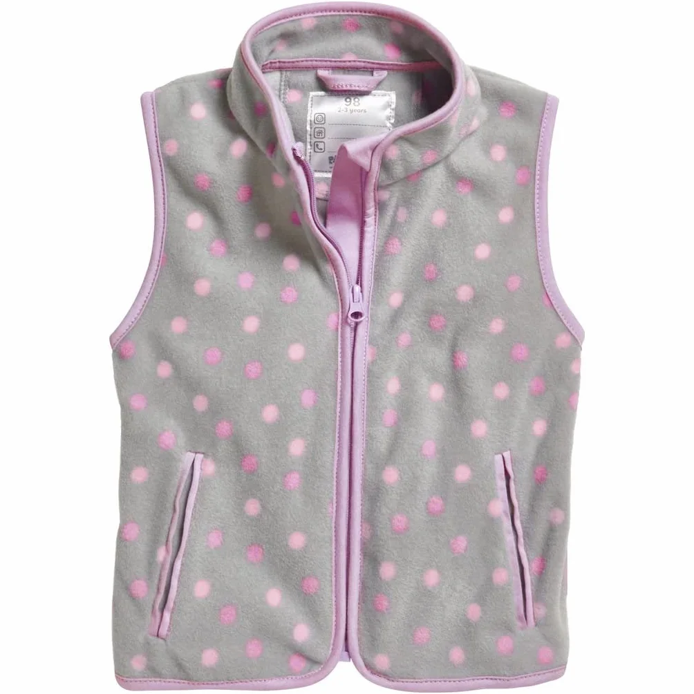 Playshoes Unisex dziecięca kamizelka polarowa, szara, 86, szary, 86