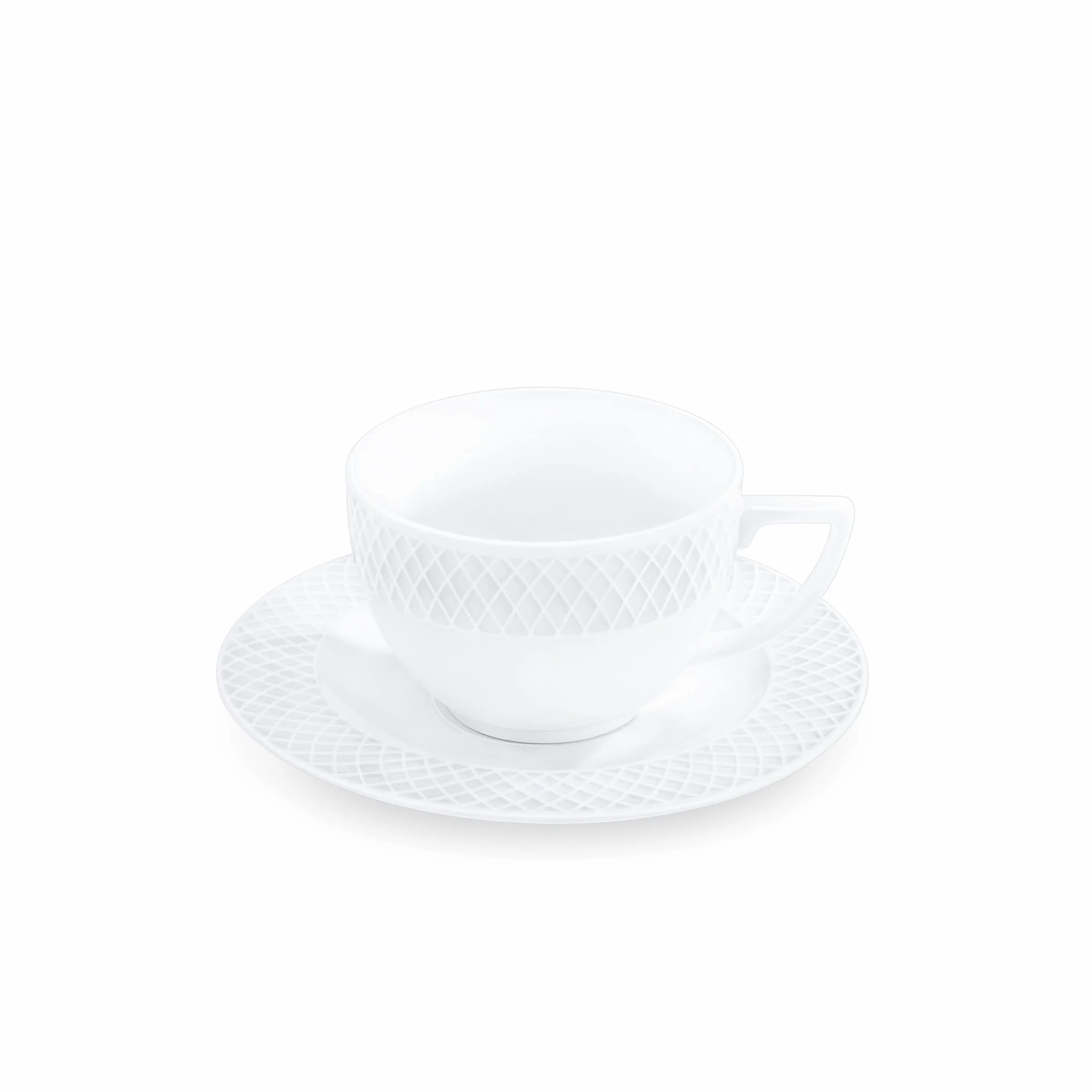 Wilmax | zestaw filiżanek do cappuccino | filiżanki ze spodkami 6 sztuk | serwis do kawy i herbaty | filiżanki do kawy | do herbaty | na desery | zestaw upominkowy | kolor biały | 170 ml