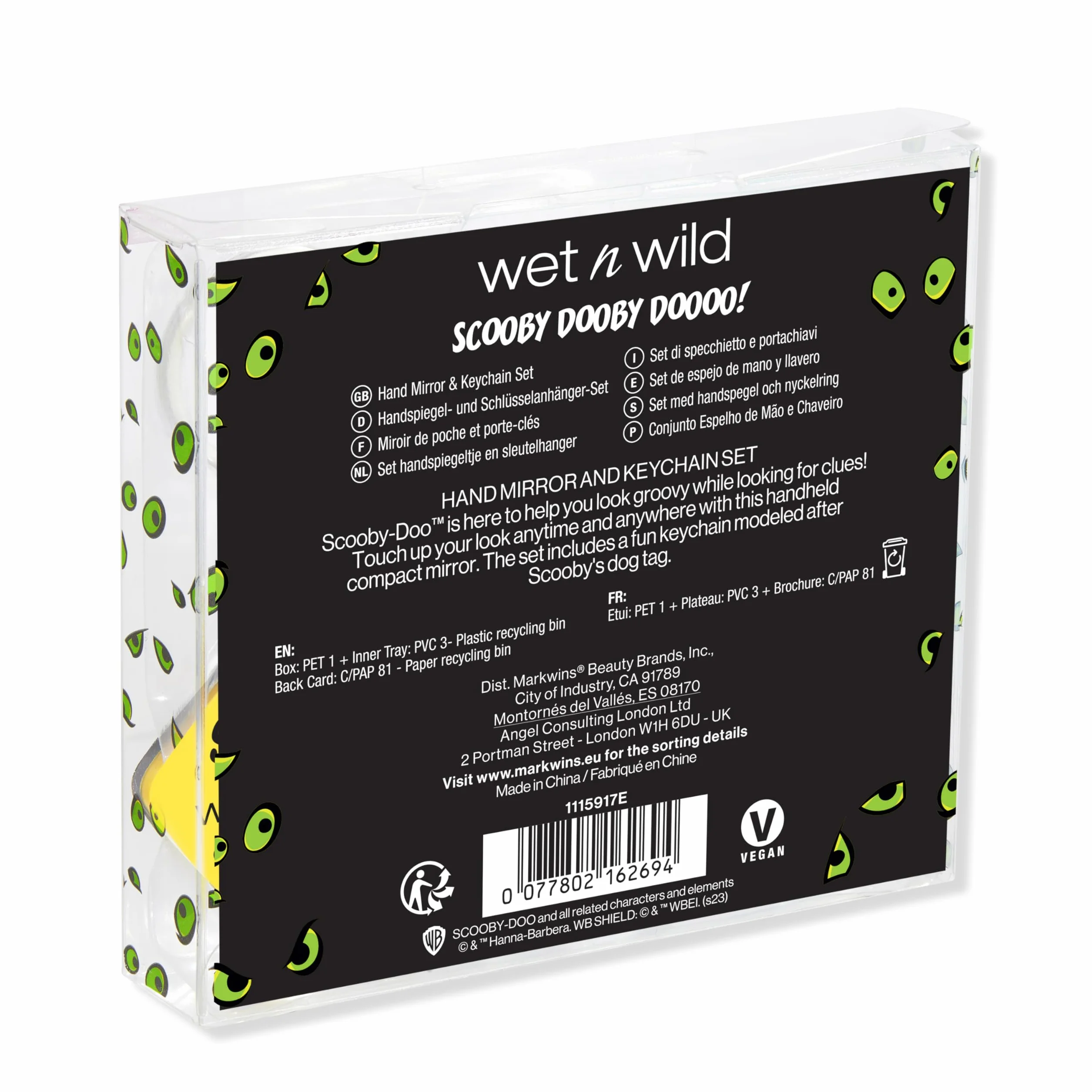 Wet n Wild Scooby-Doo lusterko ręczne przenośne z brelokiem