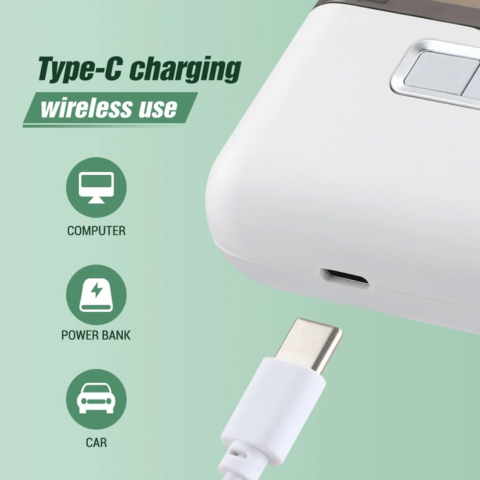 Elektryczna Maszynka do Obcinania Paznokci 2 w 1 z ładowaniem USB