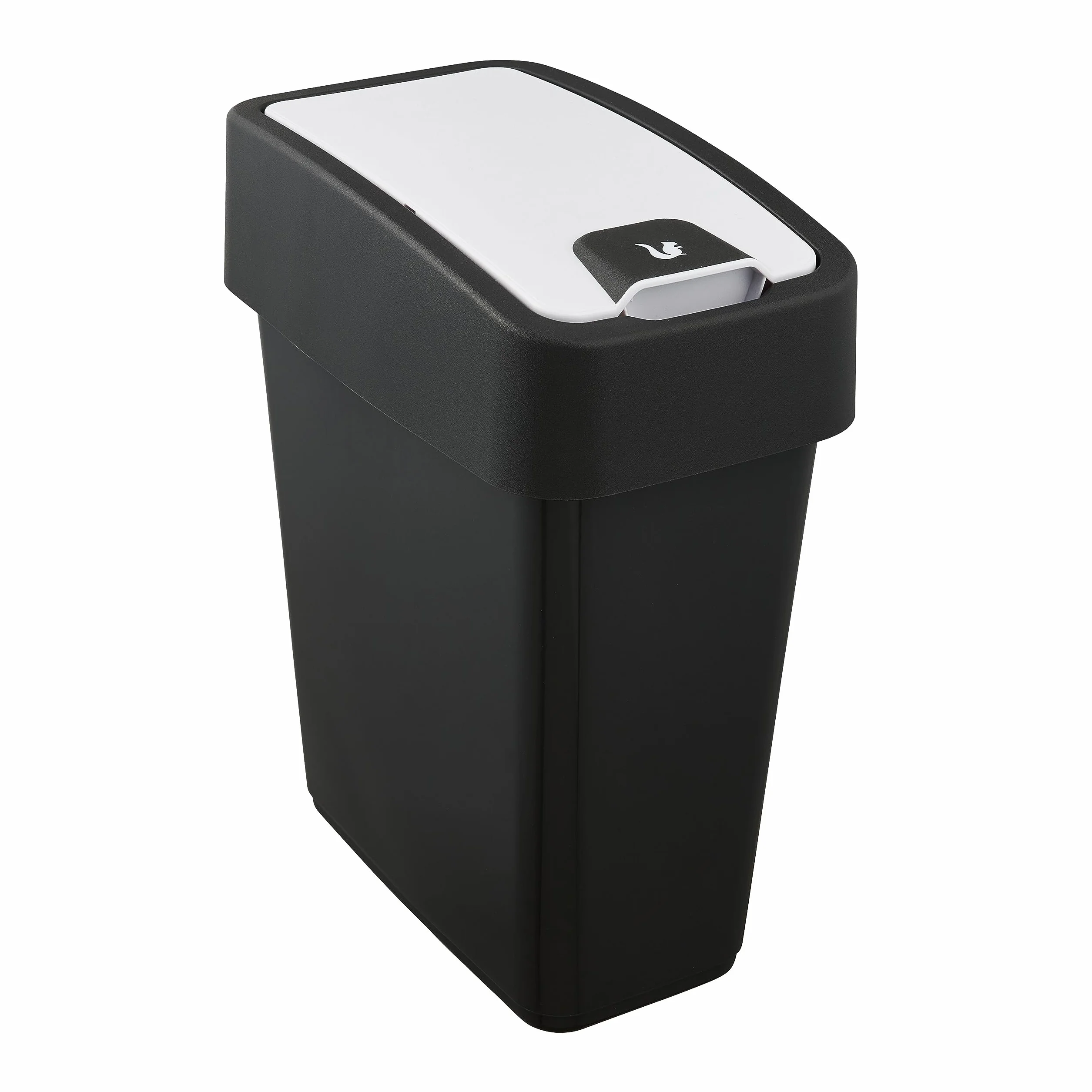 Kosz na śmieci keeeper premium z naciskaną pokrywą, Soft Touch, 10 l, Magne, Grafitowo-szary