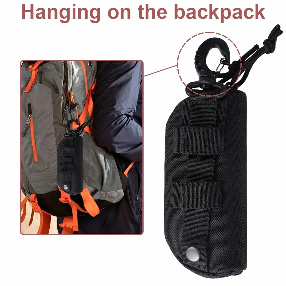 Taktyczne etui na okulary MOLLE, 17 X 6,98 X 6 cm, outdoorowe, twarde, przenośne etui na okulary przeciwsłoneczne, outdoorowe, trwałe, taktyczne etui na okulary przeciwsłoneczne, wodoodporne etui na