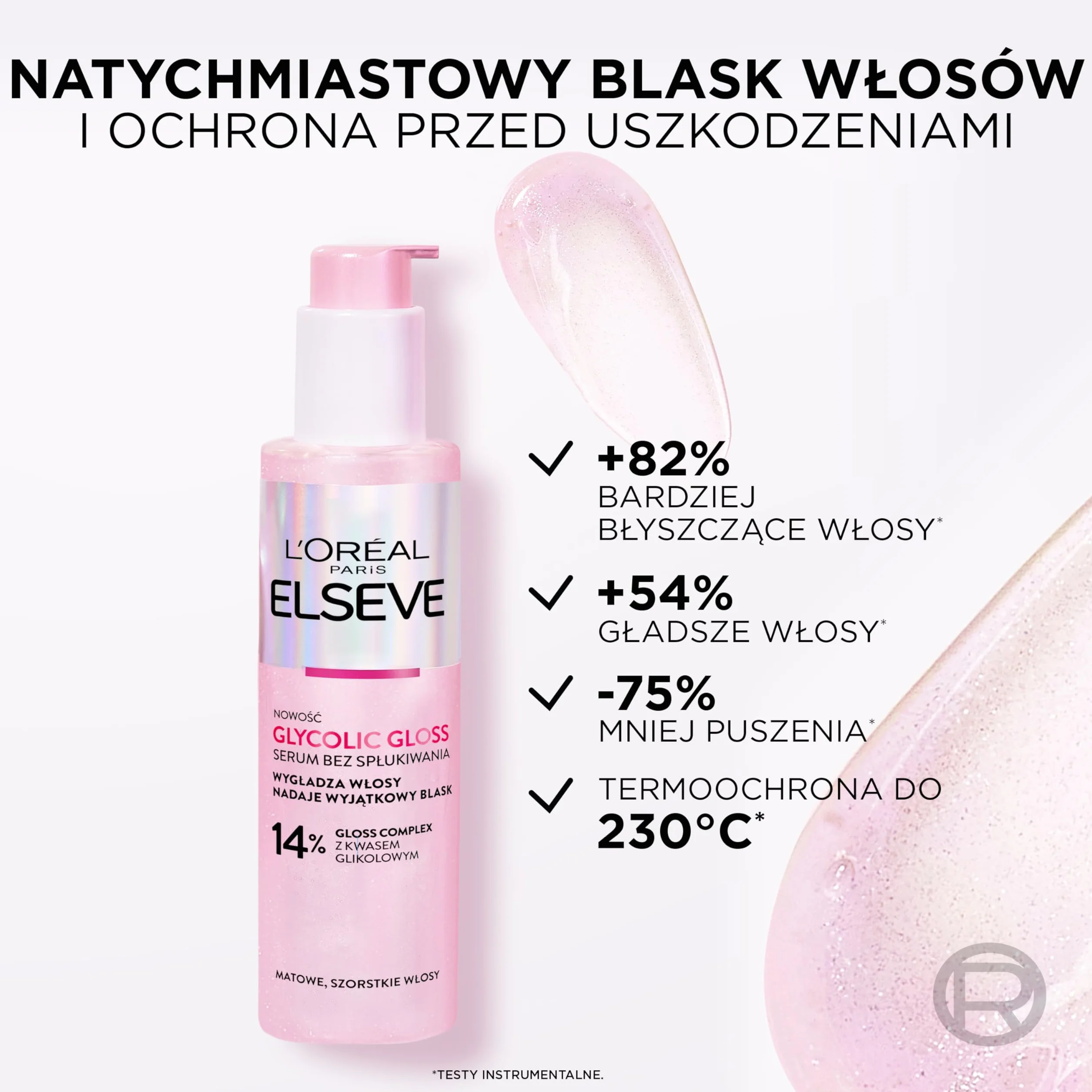 Elseve Glycolic Gloss Serum bez spłukiwania do włosów 150Ml