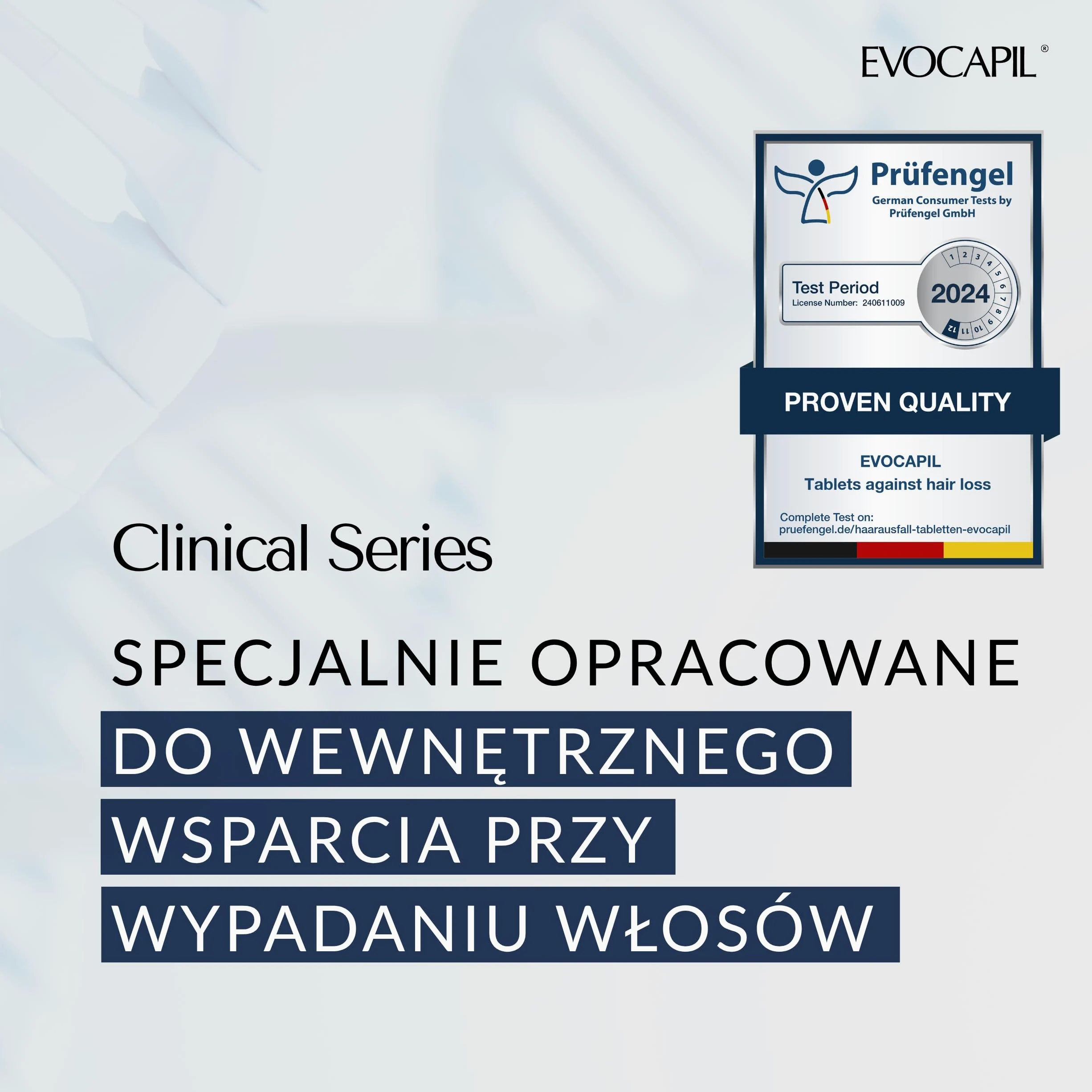 3 LOT Evocapil Plus Intensywna wzmocniona formuła po przeszczepie włosów (3 x 60)