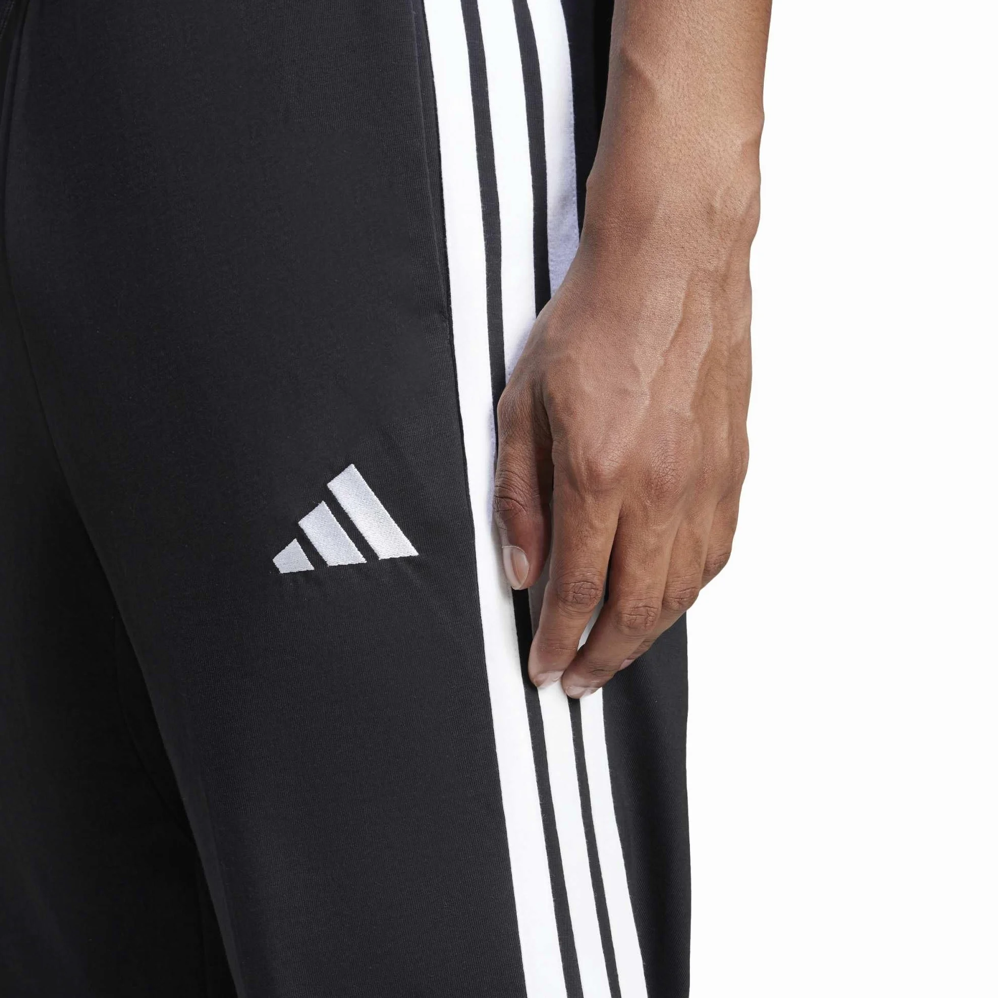 adidas Essential Three Stripes Single Jersey Pant - Spodnie dresowe Mężczyźni