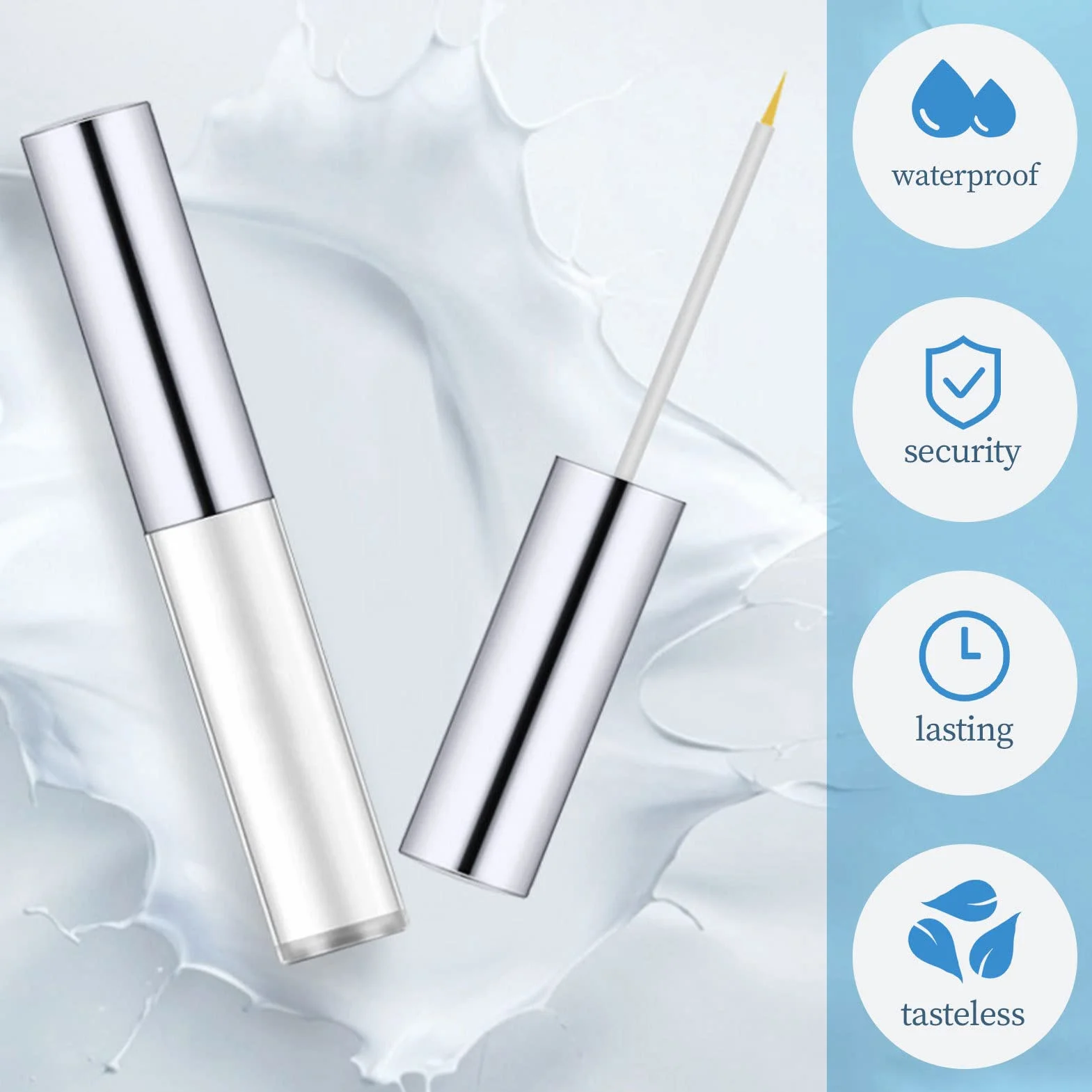 Klej do rzęs, super mocny chwyt, wodoodporny, Clear Eyes Lash Glue do rzęs Cluster Eye Lashes, Mink Lashes, Strip Lashes Generisch