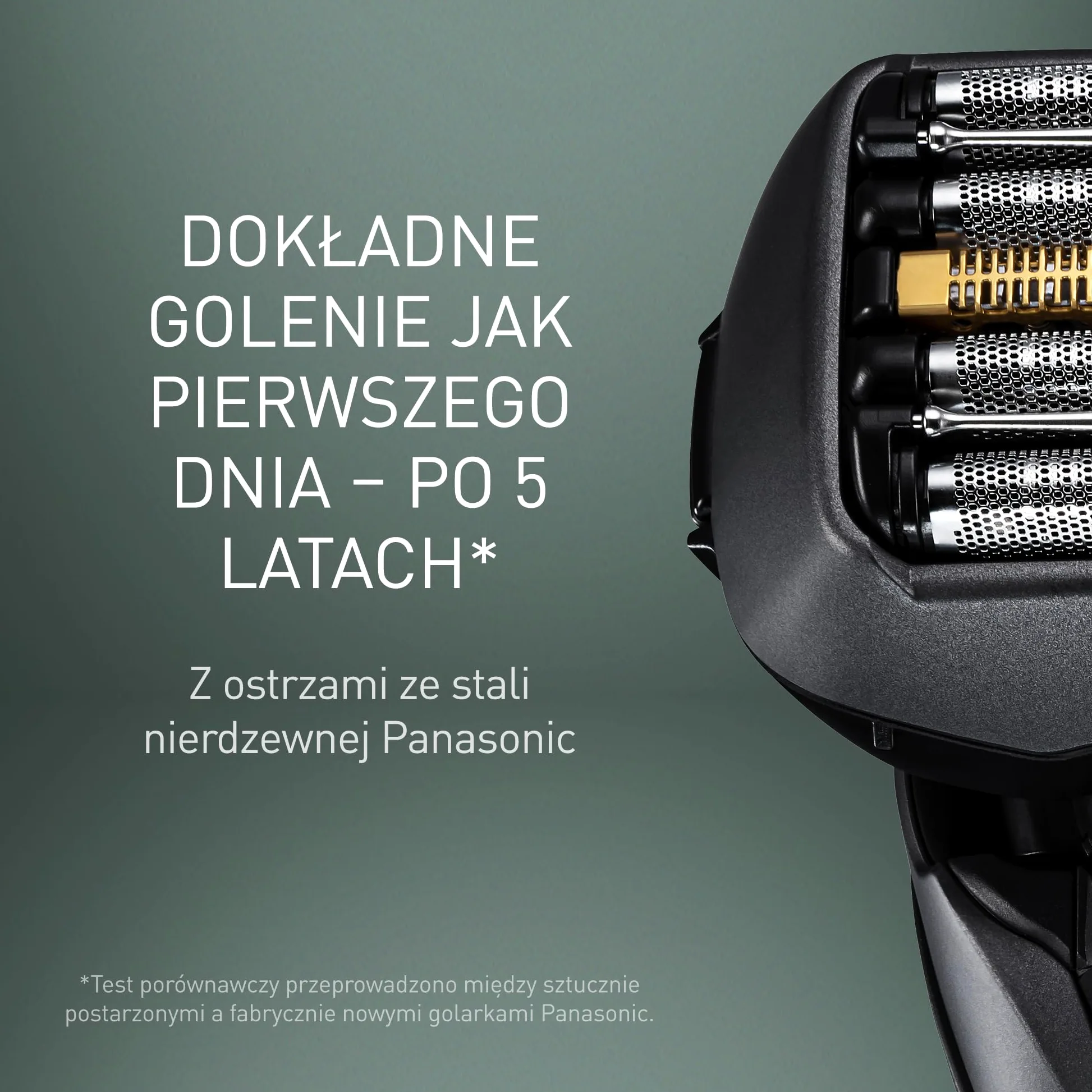 Panasonic ES-LV6U golarka elektryczna z 5 ostrzami, elastyczna głowica 20D, czujnik golenia, szybkie ładowanie, wysuwany trymer, etui, czarna
