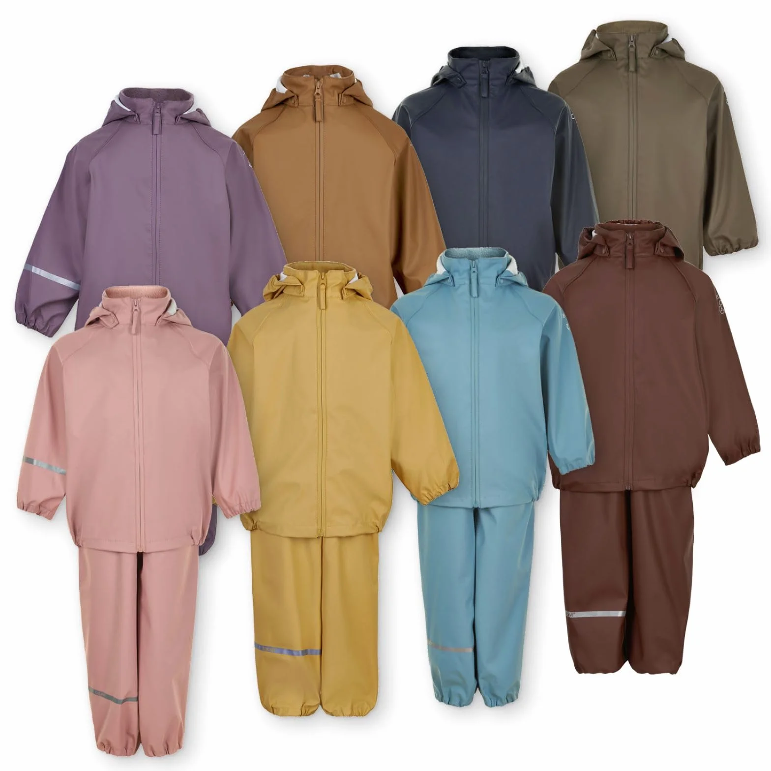 Celavi Dziecięca kurtka przeciwdeszczowa Pu Recycled Rain Set, niebieski (China Blue), 110