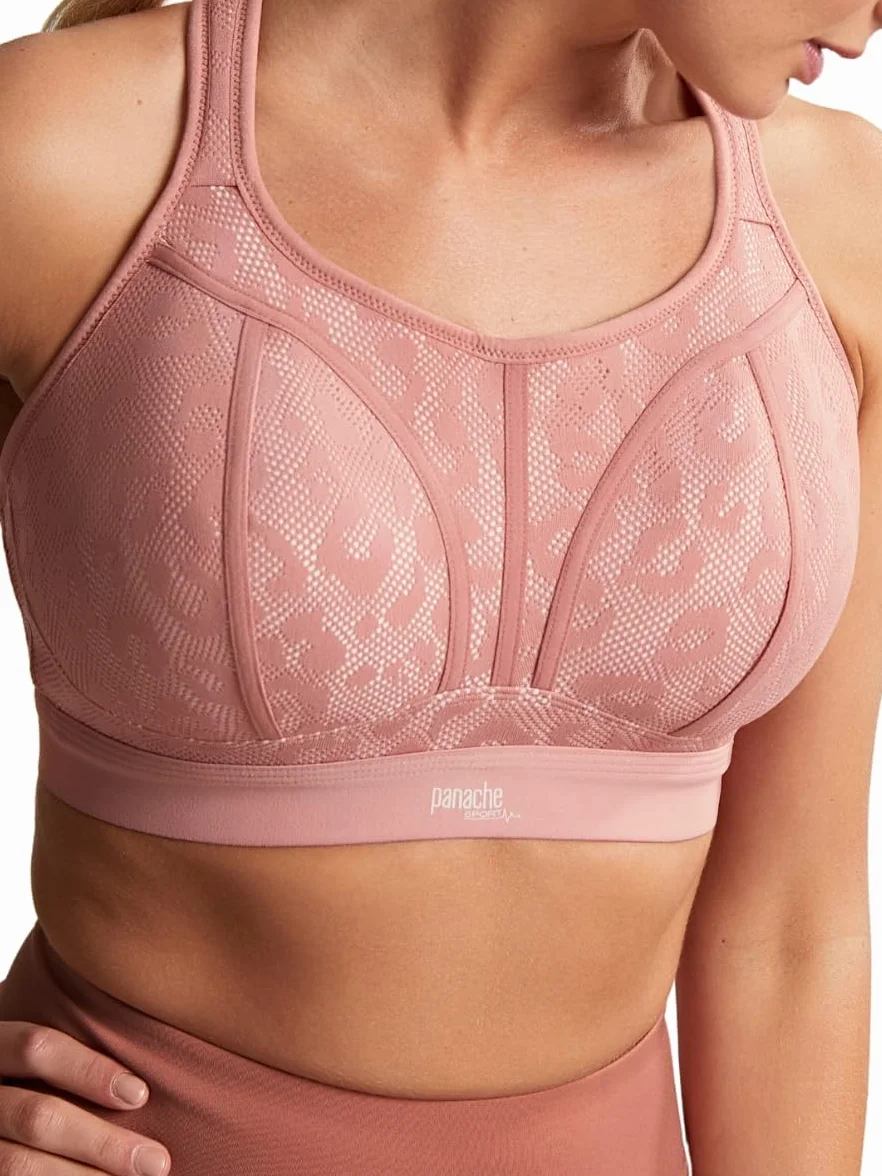 Panache Damski biustonosz sportowy bez fiszbin, Sienna, 60E