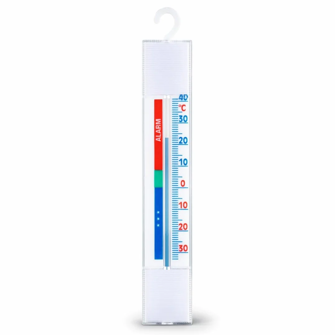 Xavax Analogowy Termometr do Lodówki i Zamrażarki, Zakres Temperatury -35 do +40 Stopni, Wygodny w Użyciu, Biały