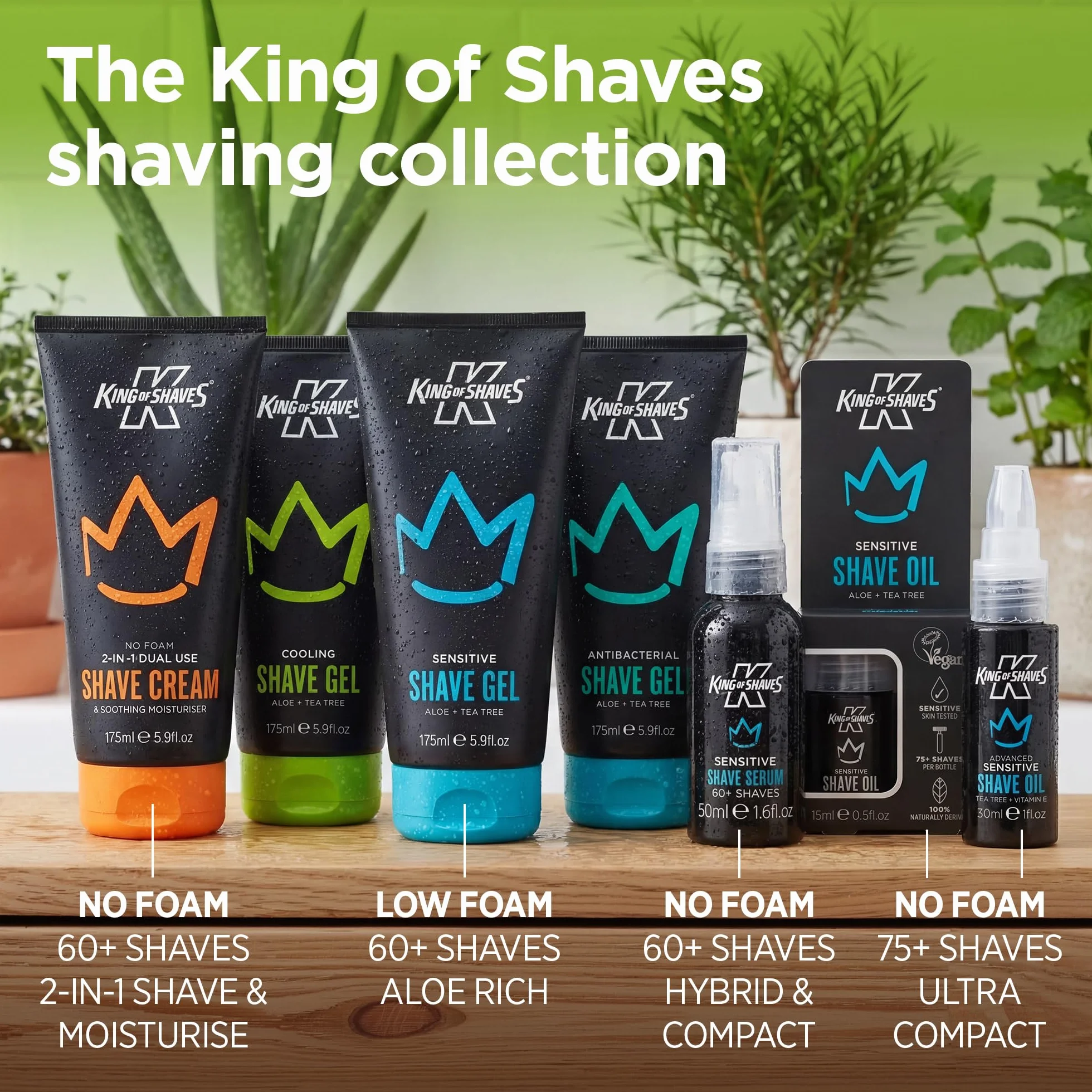 King of Shaves Chłodzący żel do golenia Aloes+drzewo herbaciane 175ml