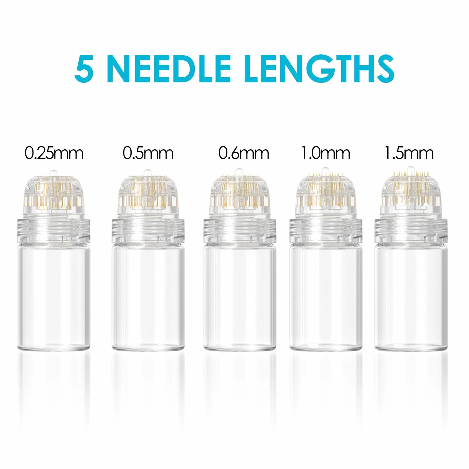 Derma Stamp Hydra Needle 20, Microneedling Titanium 20 Pin Długość 1,0 mm, butelka wielokrotnego użytku serum do pielęgnacji skóry i stymulacji wzrostu włosów brody