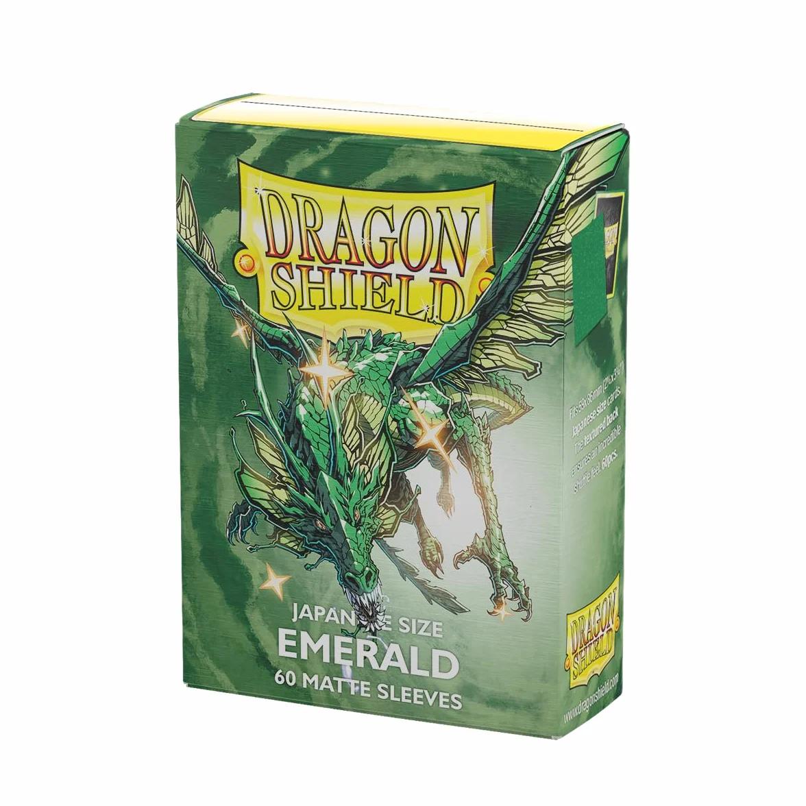 Dragon Shield Rękawy: Dragon Shield matowy japoński szmaragd 60 CT - rękawy na karty w japońskim rozmiarze - Yu-Gi-Oh! Rękawy na karty gładkie i wytrzymałe - kompatybilne z Yu-Gi-Oh!
