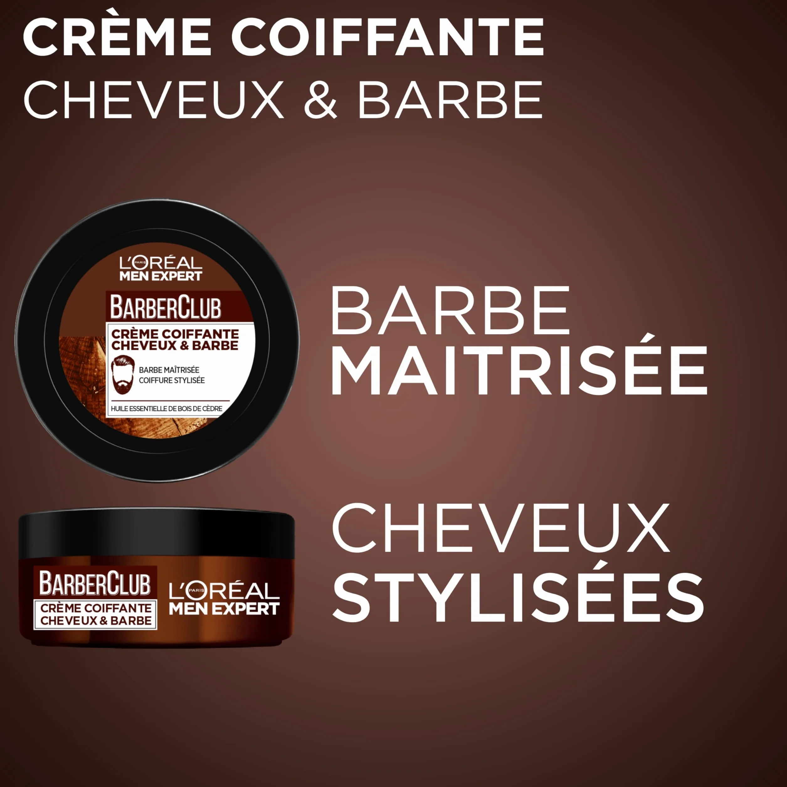 L'Oréal Paris Men Expert BarberClub - kosmetyczka z brodą + twarz + włosy dla mężczyzn - środek czyszczący 3 w 1 + olejek do brody + krem do stylizacji, zestaw 3 produktów