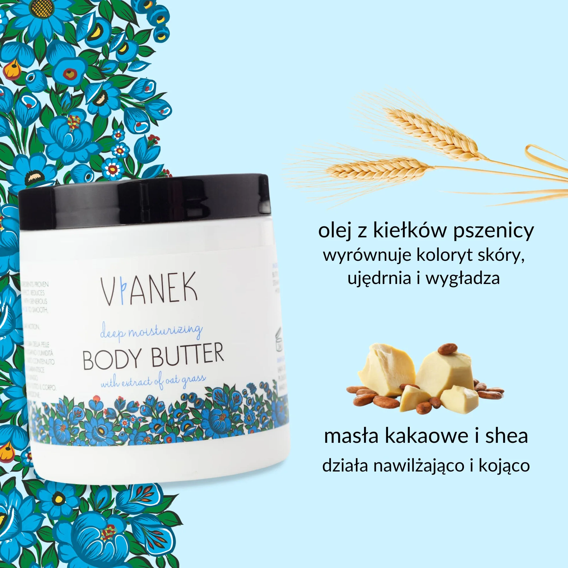 Vianek Intensywnie Nawilżające Masło do Ciała - 250 ml